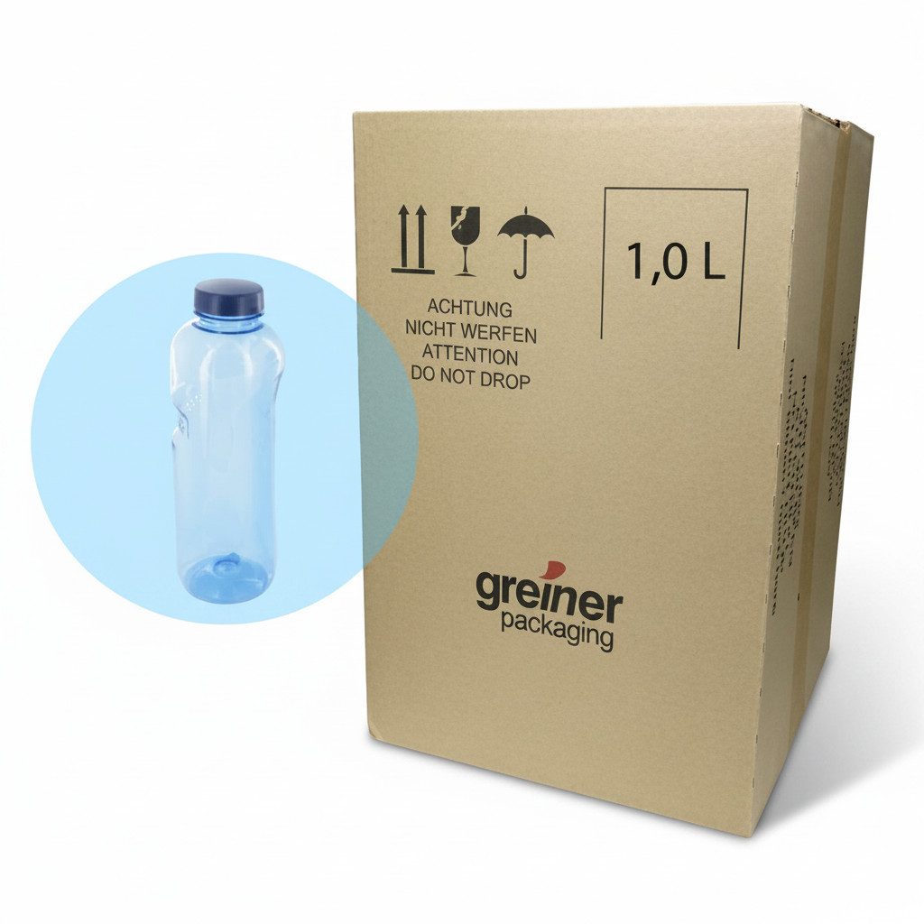 Greiner Trinkflasche, 45x Kavodrink Tritan 1 L Sparpreis