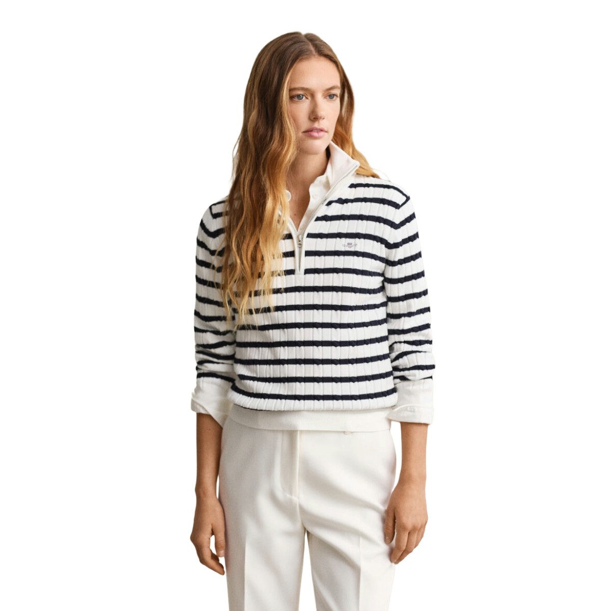 Gant Troyer 4800108 Damen maritimer Slim Fit Troyer