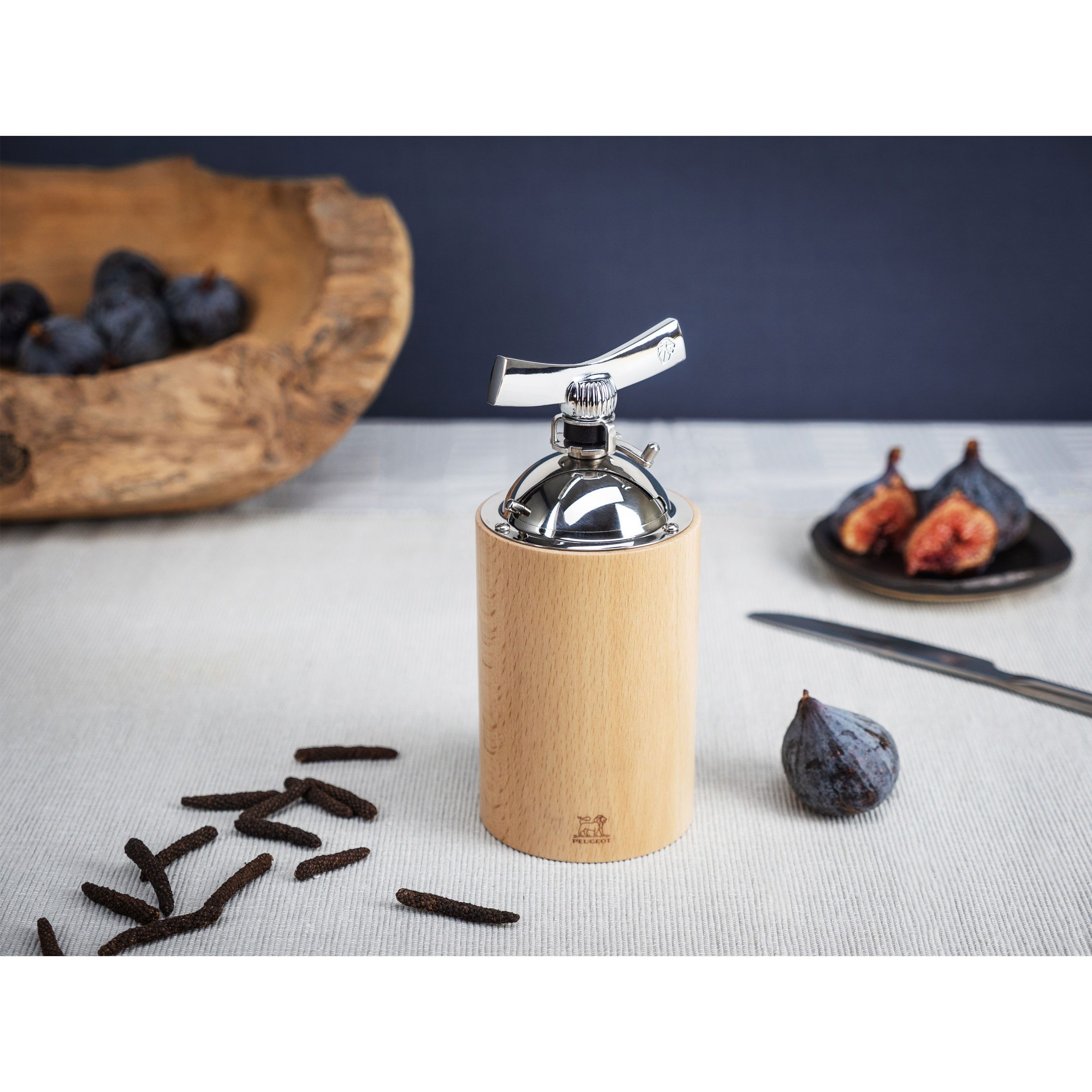 PEUGEOT Pfeffermühle ISEN NATUR 16cm Holz Langpfeffer Stahlmahlwerk Manuell Manuell