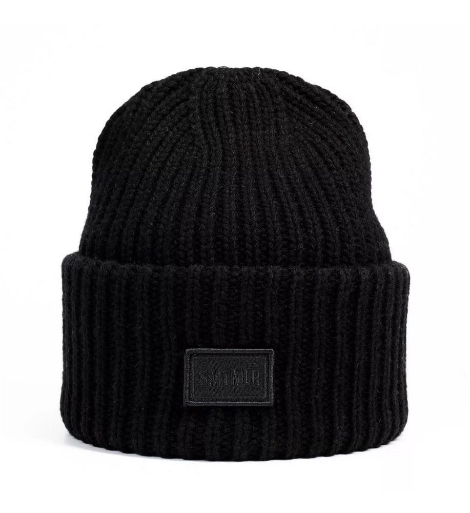 Baseball Cap Strickmütze (Beanie) Vermilion - Materialmix schwarz - 1 Stück