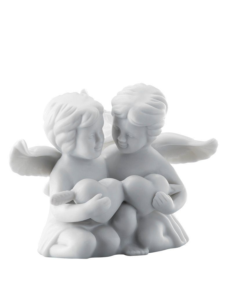 Engelpaar Engelfigur matten Porzellan, aus Herz Rosenthal klein nit