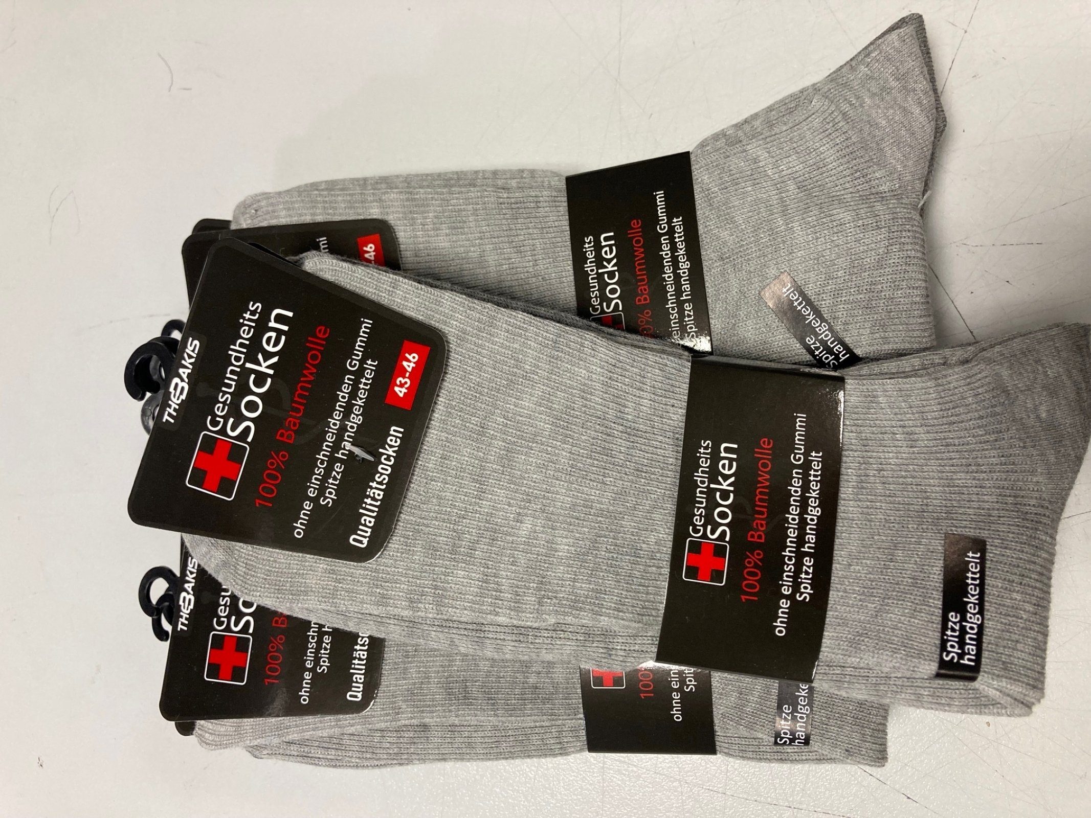 cwonlineshop Diabetikersocken Herren Damen Wellness Diabetiker socken (8-Paar) 100% Baumwolle (A5056)
