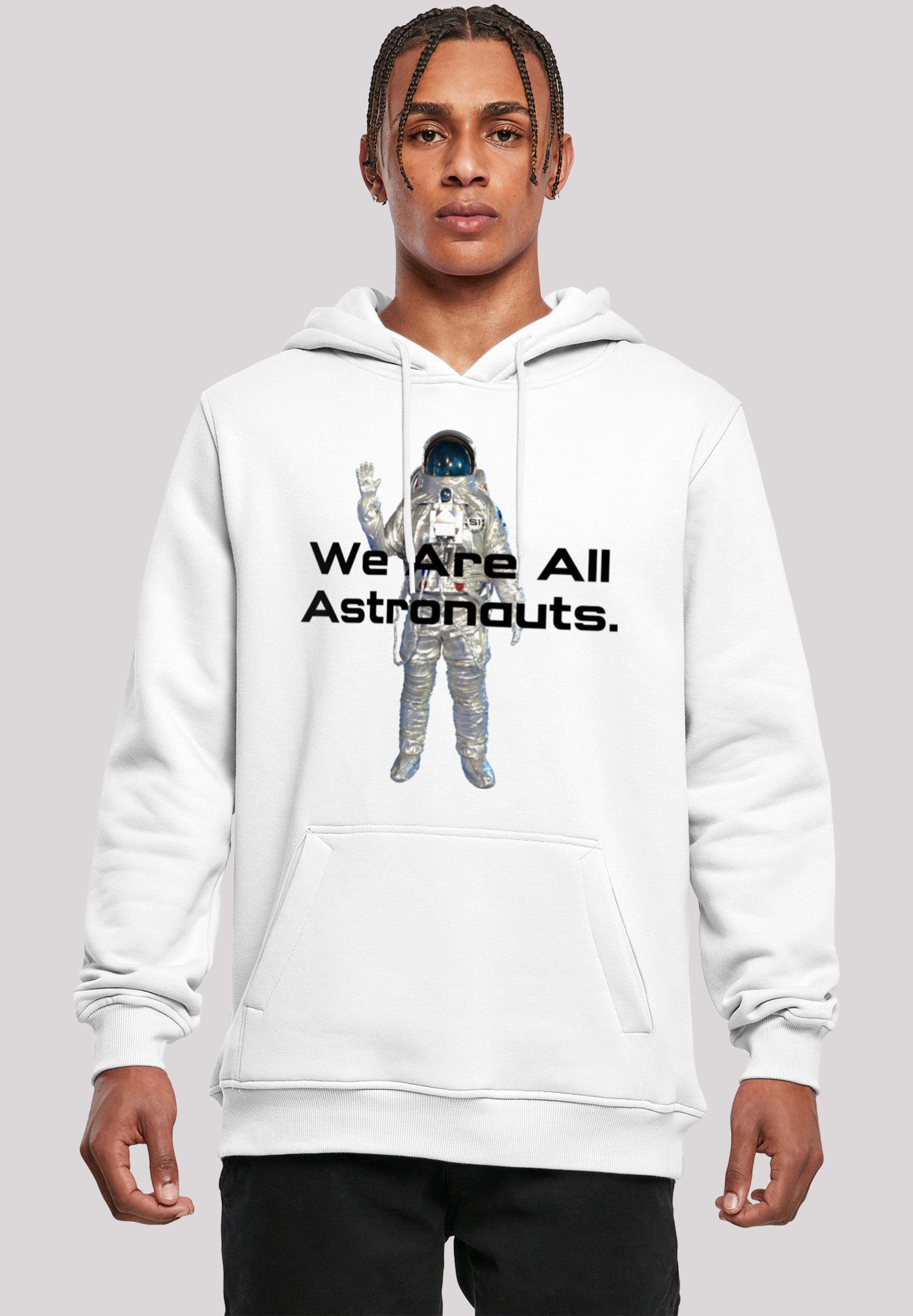 Verstellbare und astronauts SpaceOne We all Kapuze Print, F4NT4STIC are Kängurutasche PHIBER Kapuzenpullover geräumige