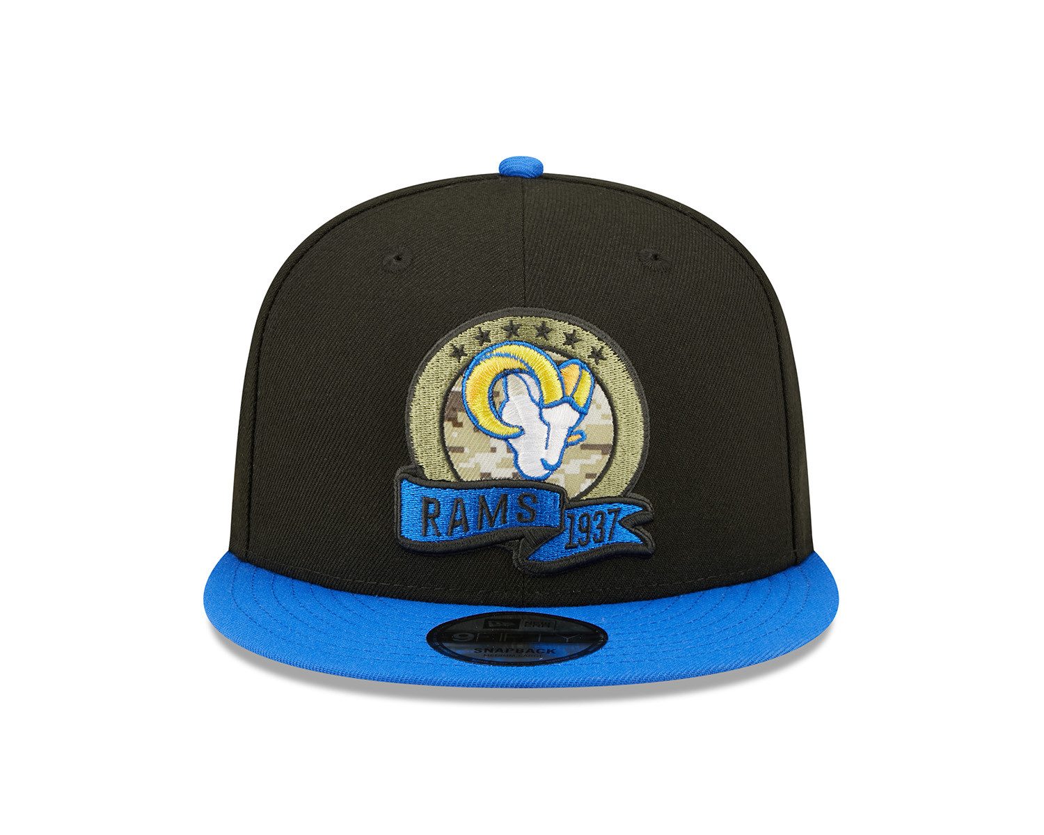 New Era Snapback Cap 9FIFTY NFL22 Salute To Service Los Angeles Rams S/M (1-St., kein Set)