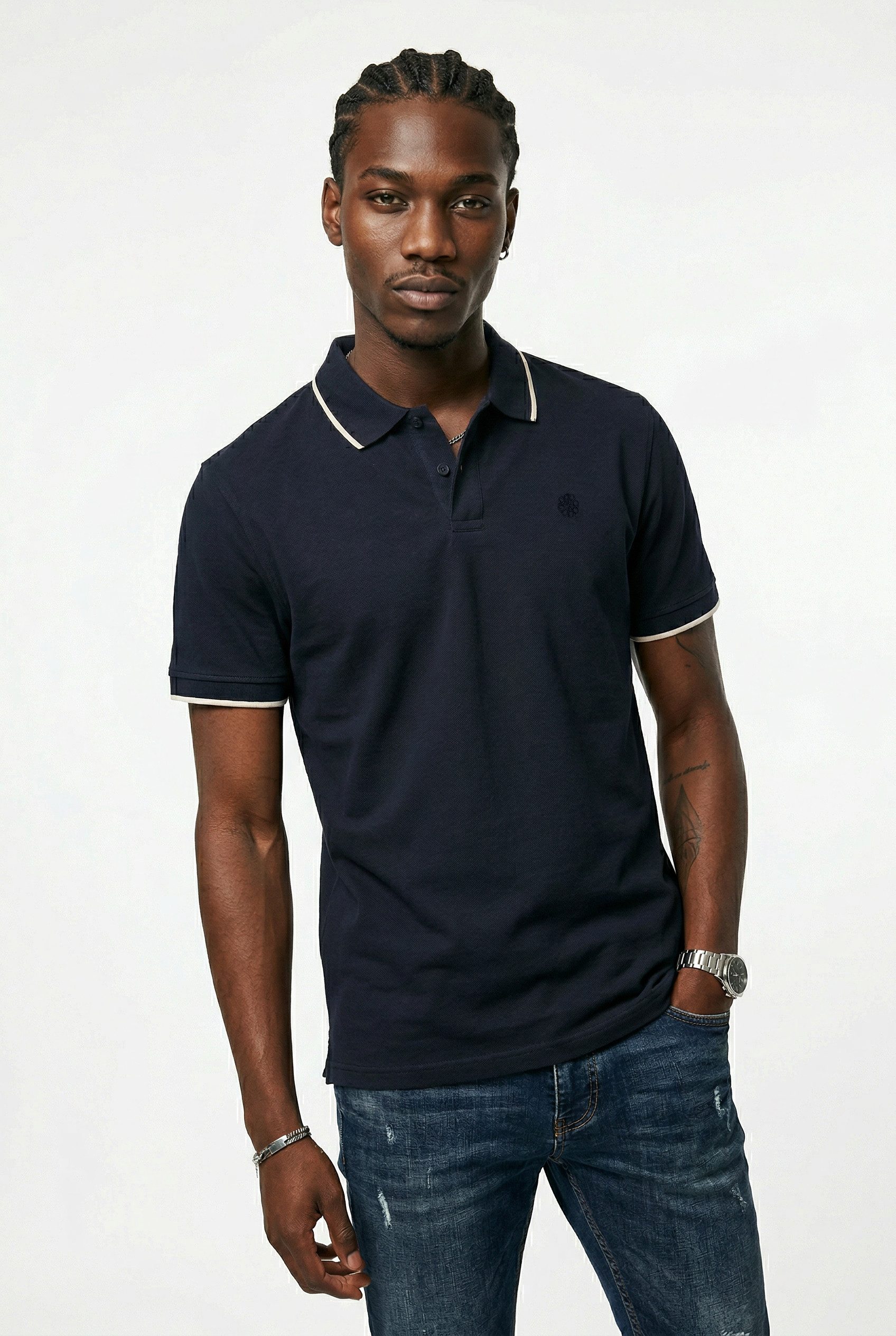 Blend Poloshirt BHEDIN POLO S/S mit Polokragen, aus Baumwolle und Jersey, Regular Fit, Kurzarm – Bild 2 von 5