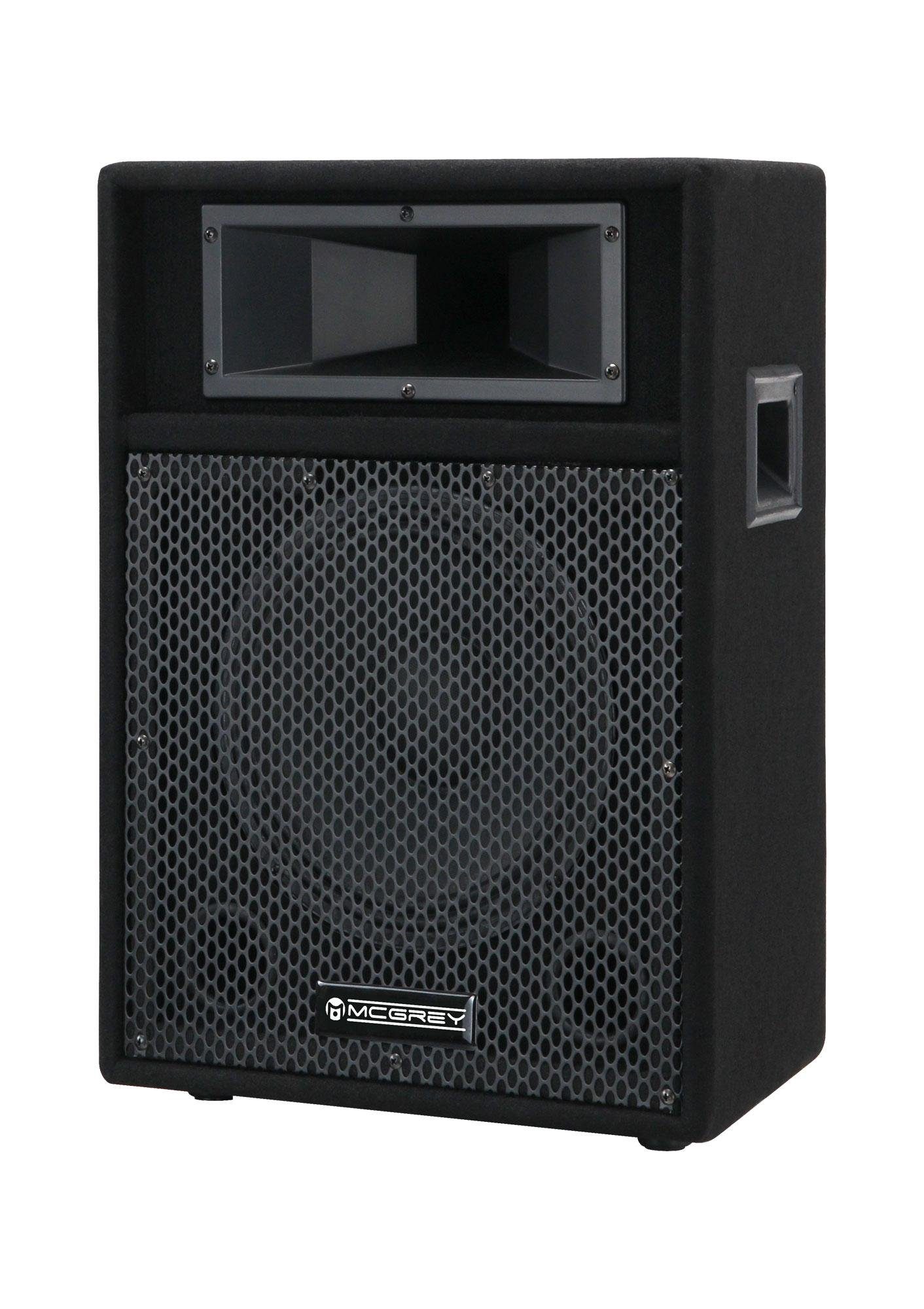 McGrey PA-110 10/2 DJ PA passive Box Party-Lautsprecher (N/A, 50 W, Trapezform - 2-Wege 10" Speaker und 2" Piezo-Hochtöner)