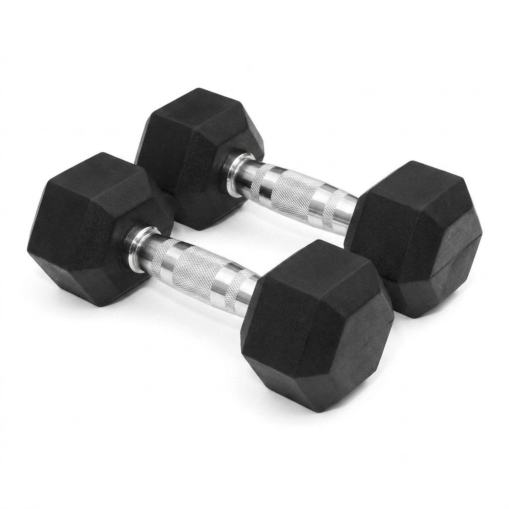 Black Snake Hantel-Set Hexagon Kurzhantel 2er-Set gummiert für Muskelaufbau und Fitness, (2er-Set, 10 kg), gummiert, rollsicher, geriffelter Griff, Einsteiger bis Profi