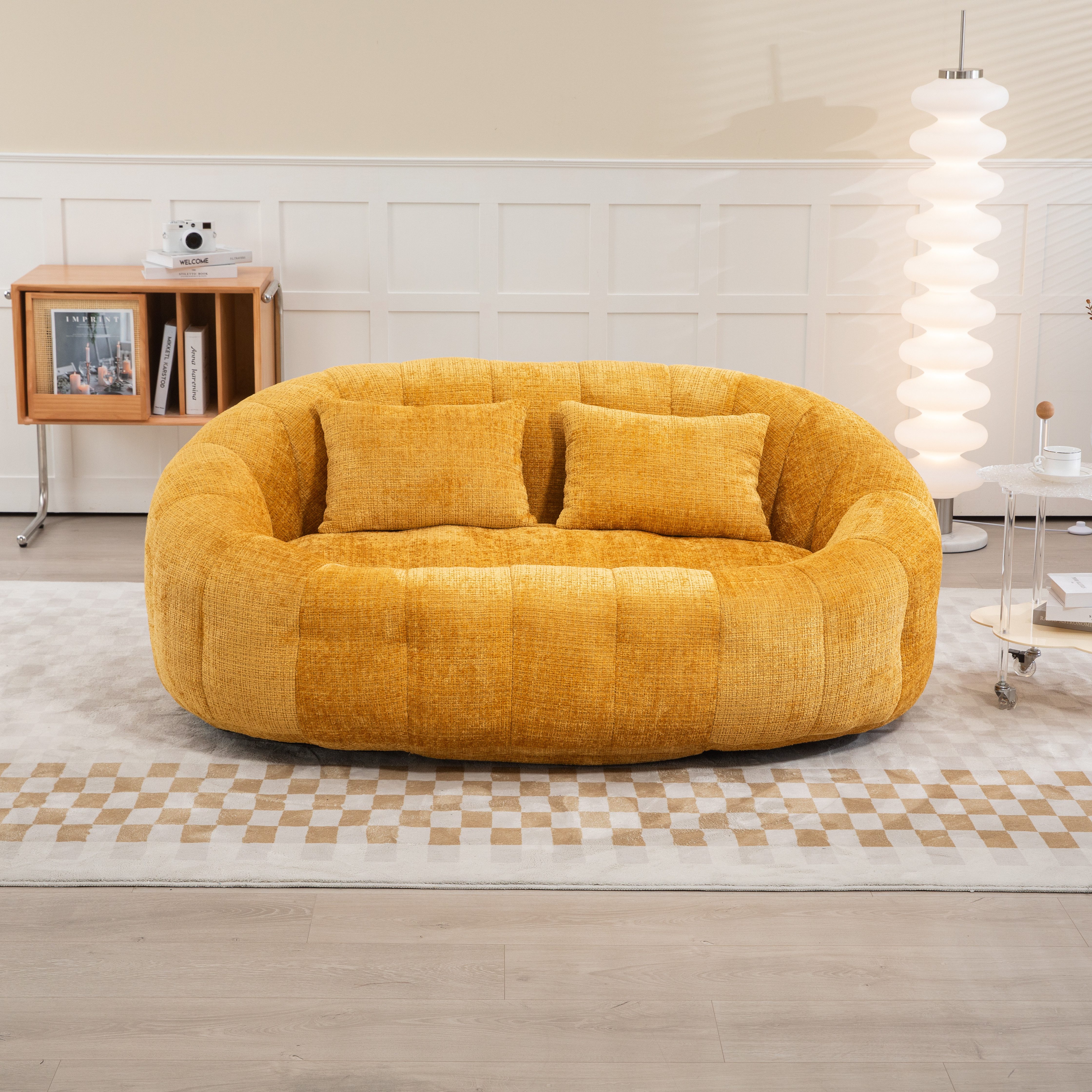 Celya Sofa Bean Bag Sofa Lazy Chair – Langer Rücken,Lazy Sofa,Bequemer Lounger, mit Memory-Schaum für Erwachsene & Kinder, Indoor & Outdoor