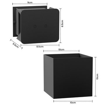 ZMH LED Außen-Wandleuchte Modern Up Down Außen-Wandleuchte Schlafzimmer Flur, LED fest integriert, Warmweiß, A