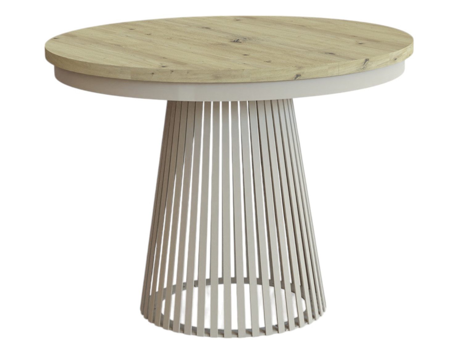 Compleo Esstisch Rund, Säulengestell mit Rillenstruktur DAST (TOPSELLER), A günstig online kaufen