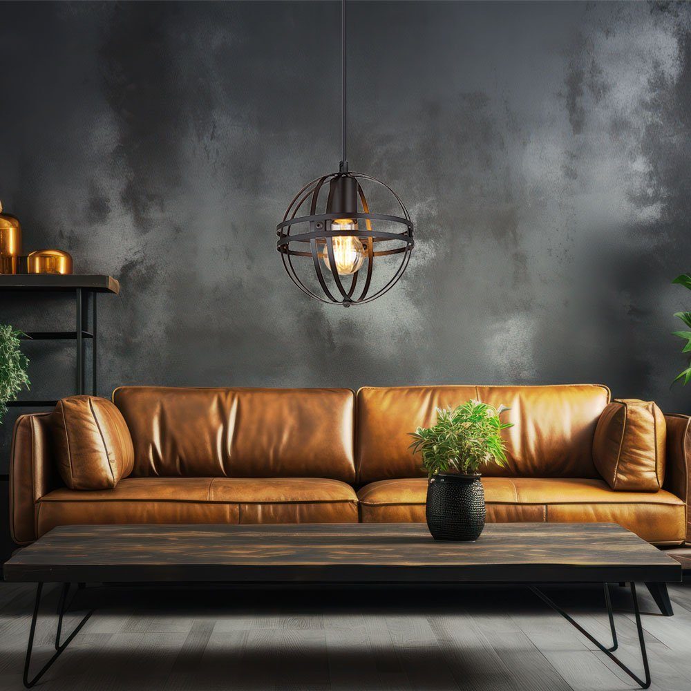GLOBO LIGHTING Hängeleuchte, Leuchtmittel nicht inklusive, Hängeleuchte Deckenlampe Pendellampe Designleuchte Metall Kugel