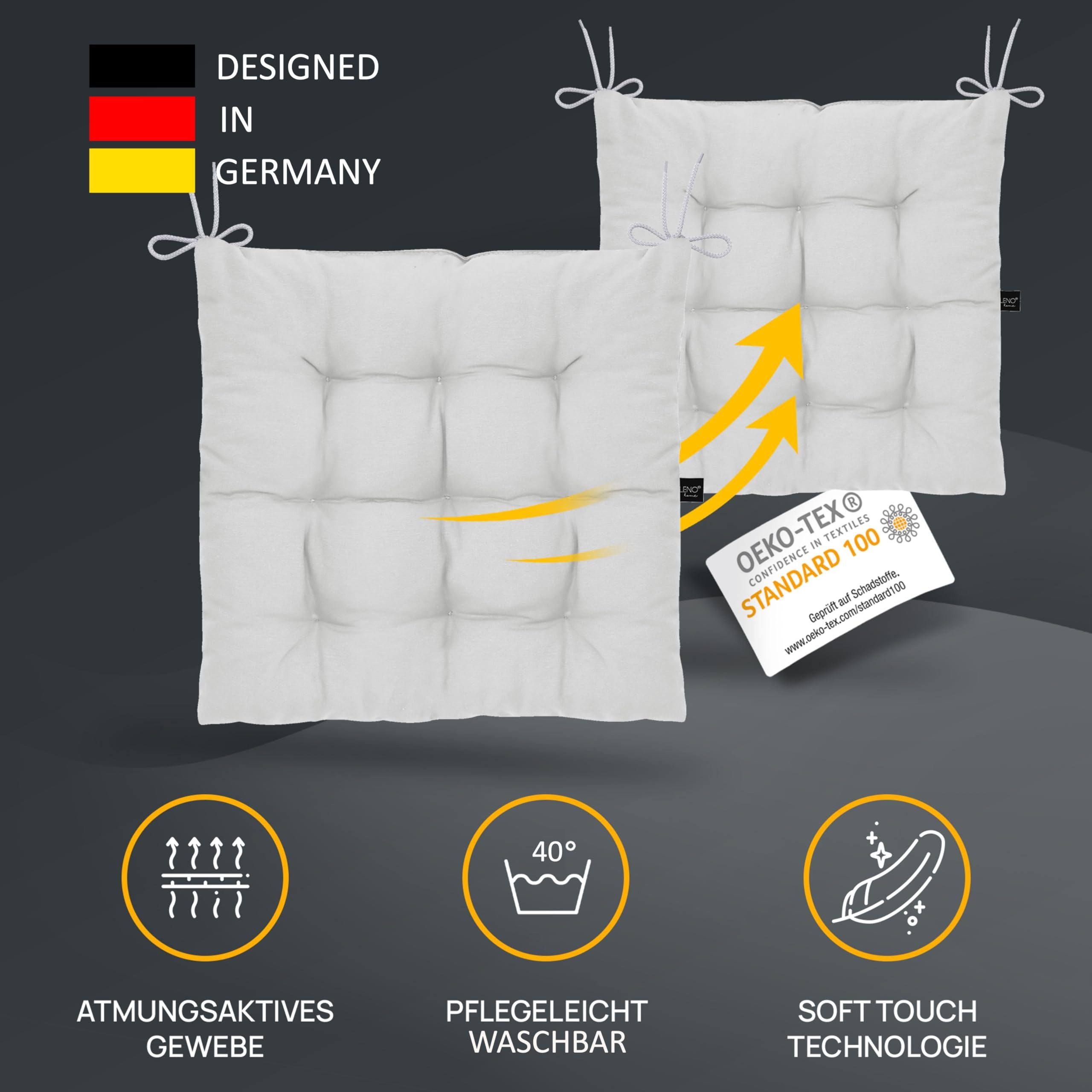 LILENO HOME Stuhlkissen Sitzkissen für Gartenstuhl, günstig online kaufen