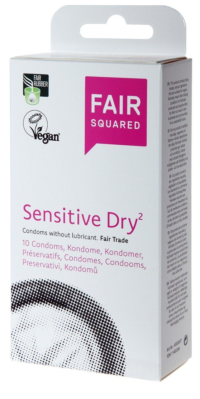 Fair Squared Einhand-Kondome FAIR SQUARED Sensitive² Dry 10 St.
