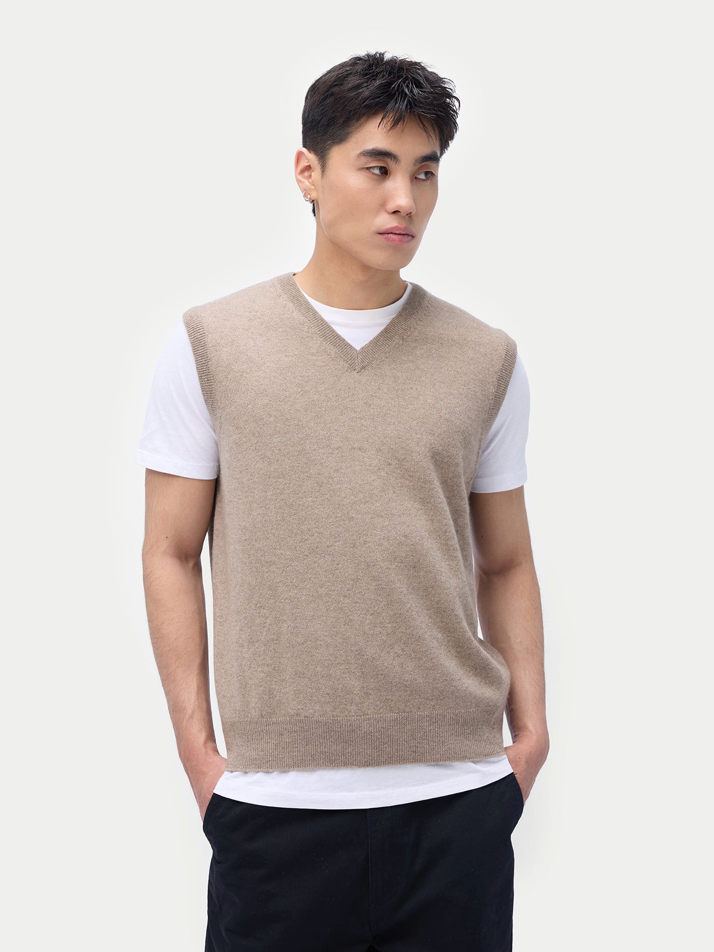 GOBI Cashmere Strickweste Kaschmir-Weste für Herren