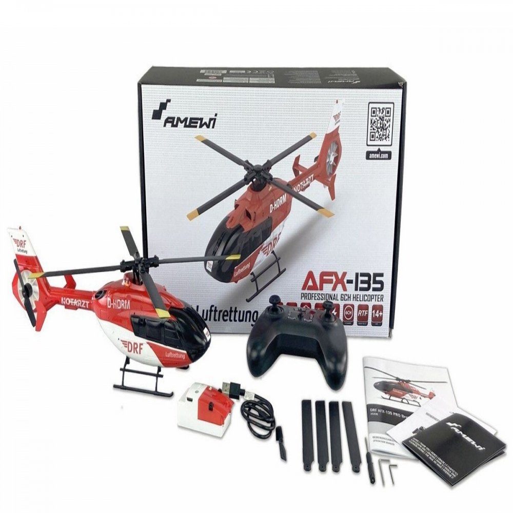 Amewi RC-Helikopter Helikopter AFX-135 PRO - Brushless rot 