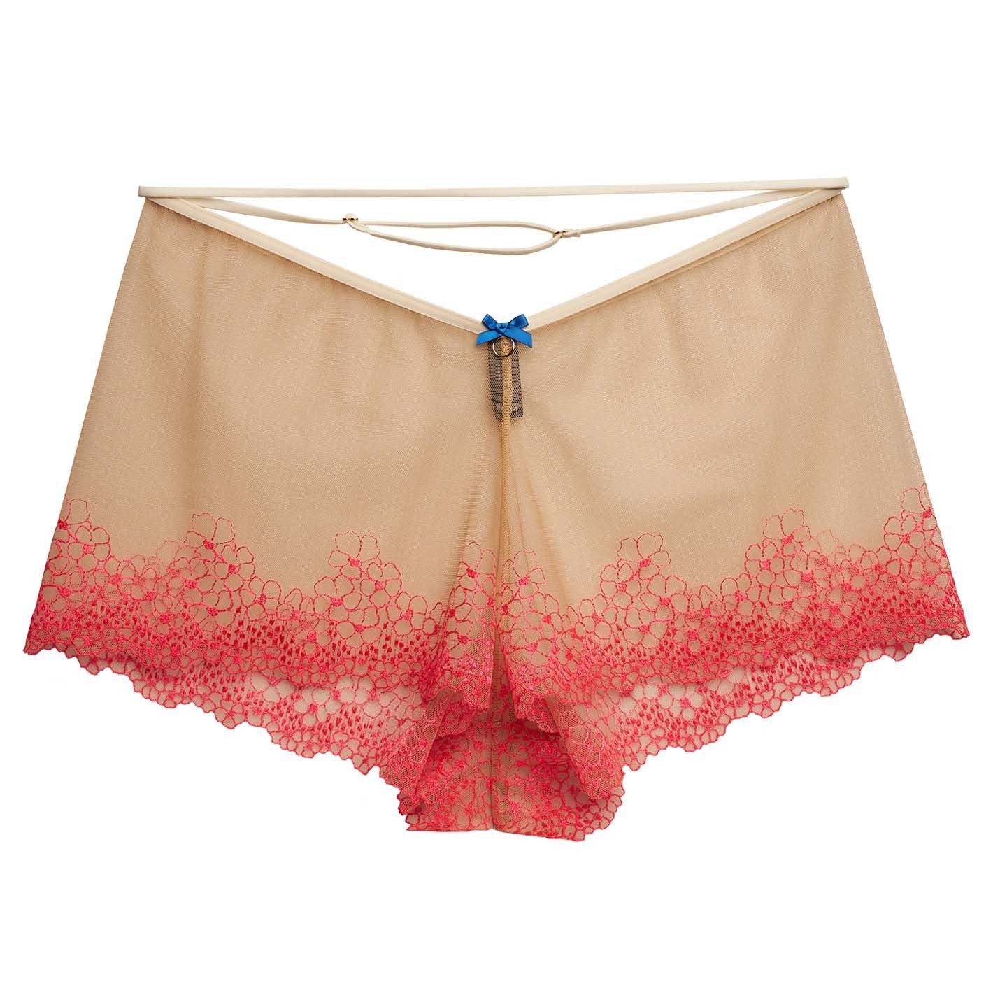 La Muel Lingerie Schlafshorts farbenfrohe und verspielte French Knicks Hose anpassbar