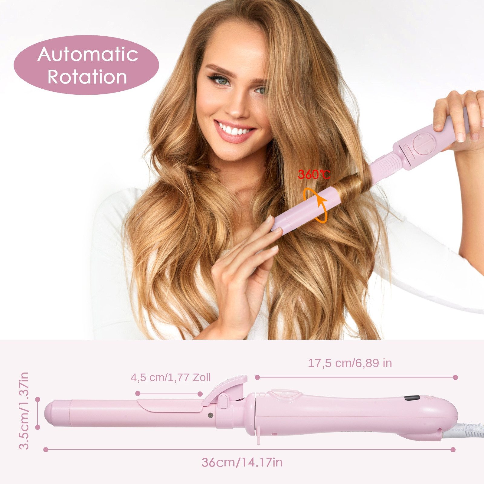 GARRYFIZH Lockenwickler Lockenwickler Lockendreher Hair Curler, Set, Automatischer Lockenstab