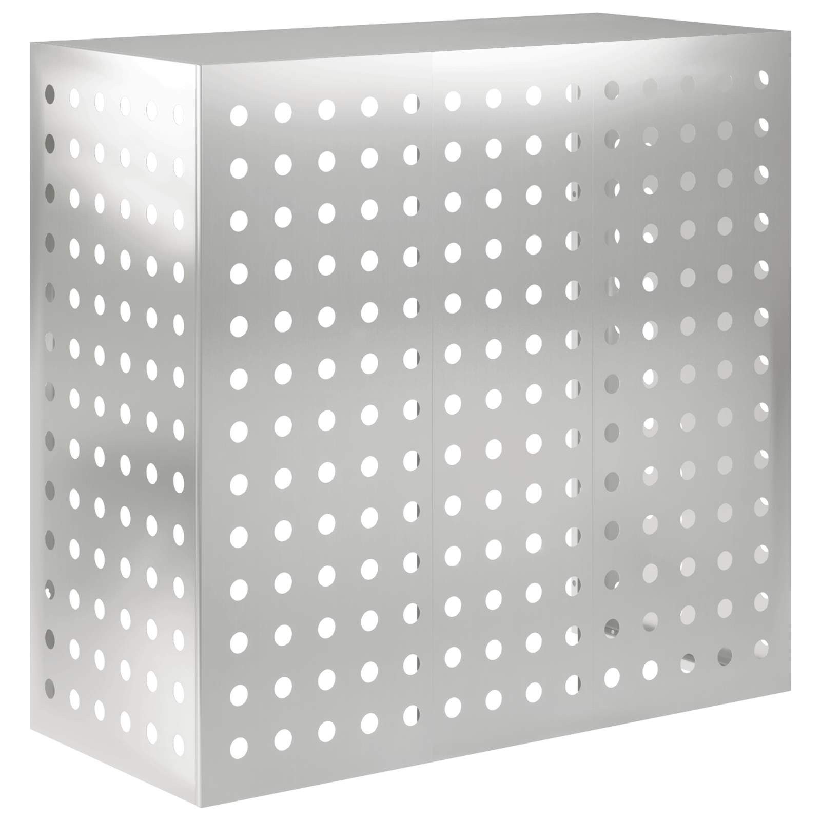 vidaXL Wärmepumpen-Verkleidung 110 x 50 x 105 cm Abdeckung Verkleidung Klimaanlage Silber 110x50x105