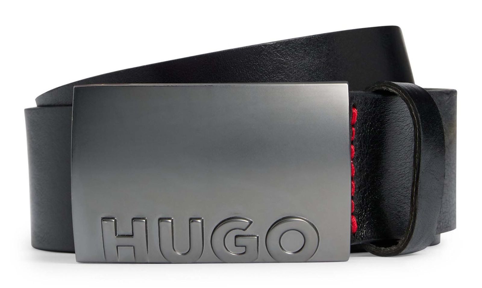 HUGO Synthetikgürtel Gerald Sz35 Leather Belt aus echtem Rindsleder günstig online kaufen