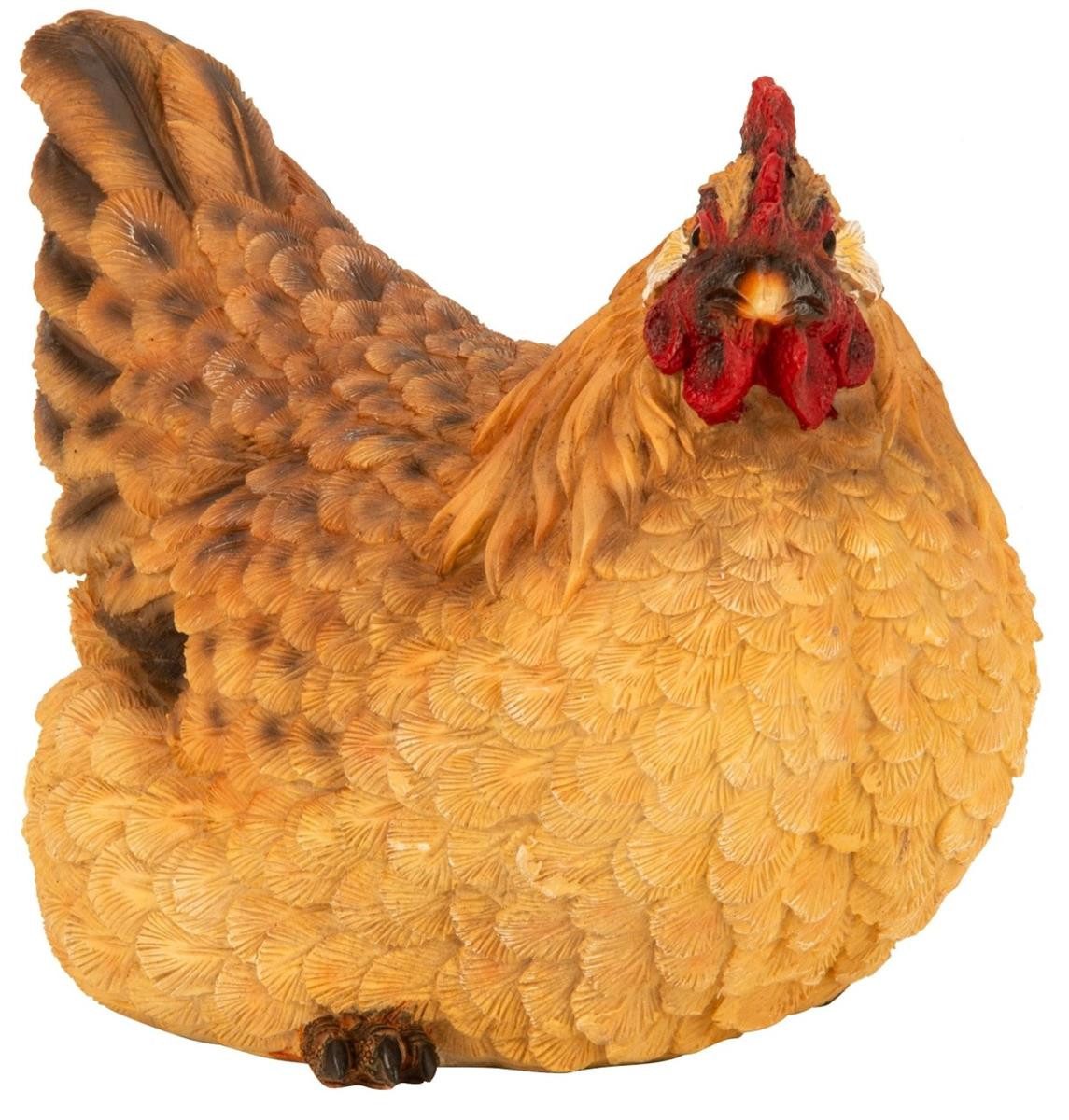 Geschenkestadl Tierfigur Huhn brütet 24,5cm Tierfigur günstig online kaufen