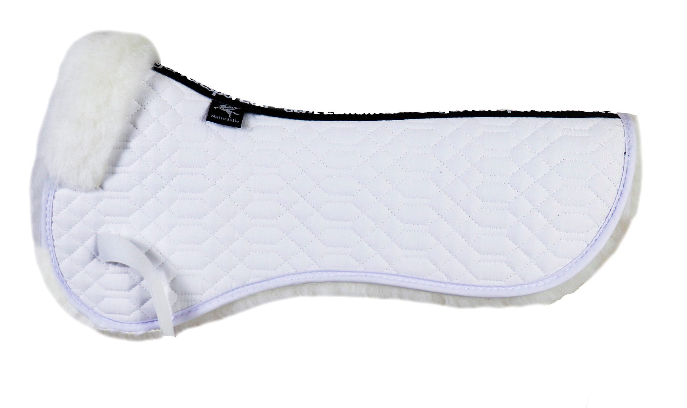 Engel Reitsport Sattelpad Sattelkissen Sattelpad SAKIS1 Lammfell & Baumwollsteppstoff Fellkranz