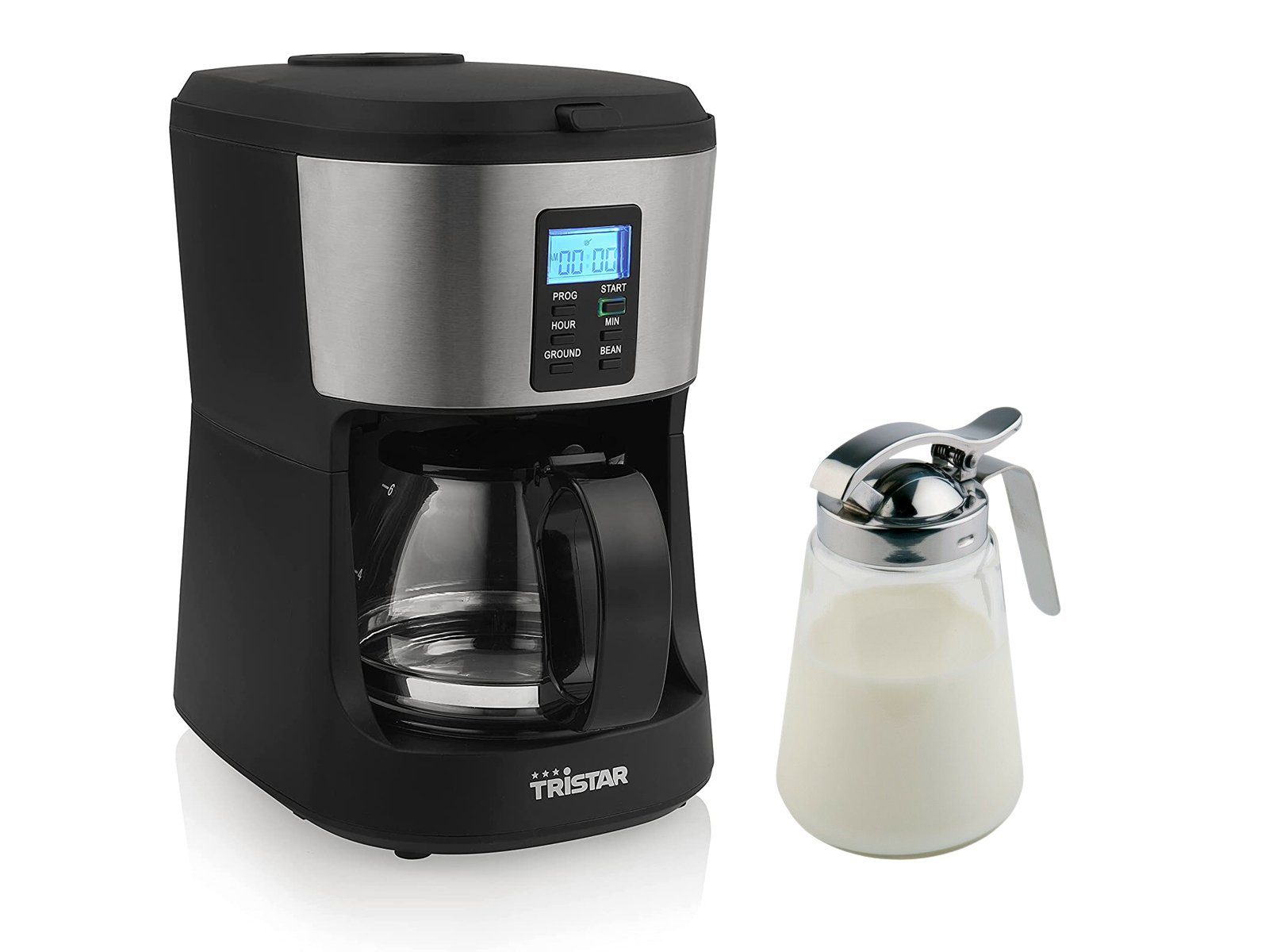 Tristar Filterkaffeemaschine, 0.75l Kaffeekanne, Permanentfilter, mit  Mahlwerk für Bohnen & Timer stylische Kaffee-Filtermaschine Glaskanne für 6  Tassen online kaufen | OTTO