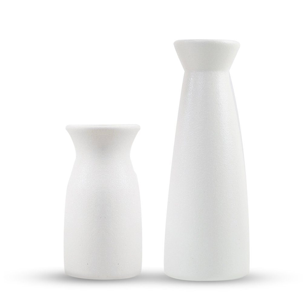Keramik Vase für HAMÖWO Set Zuhause,Büro Dekovase 2-teiliges Blumenvasen,dekorative