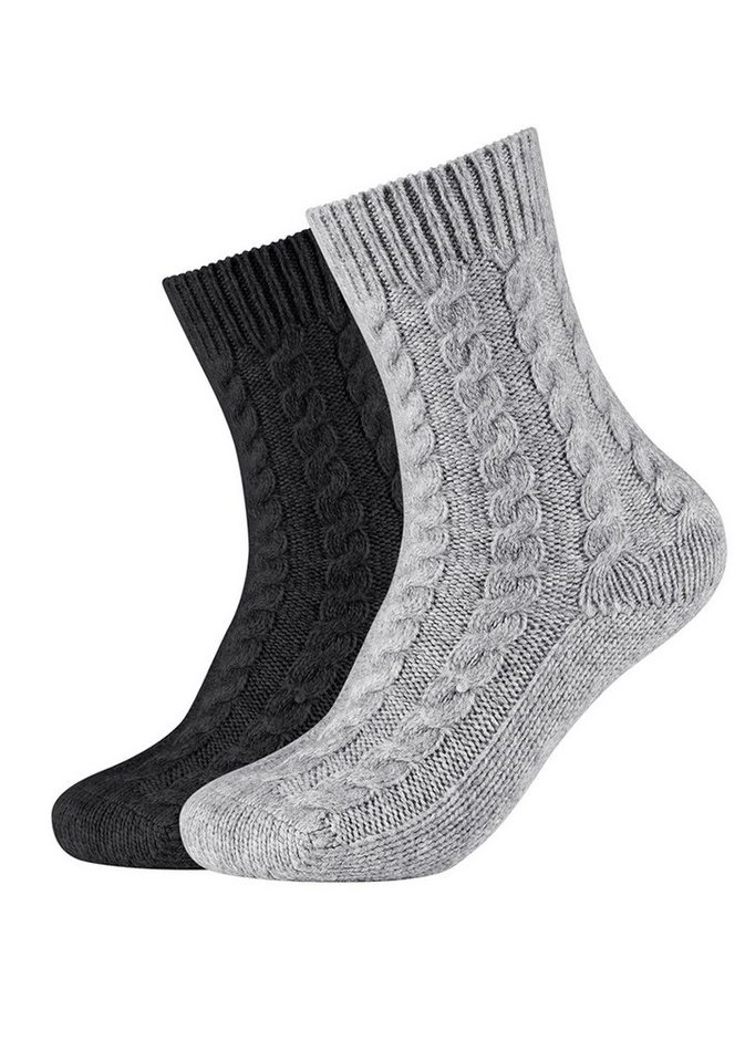 Camano Socken Socken 2er Pack, Wärmende Gemütlichkeit für kalte Tage