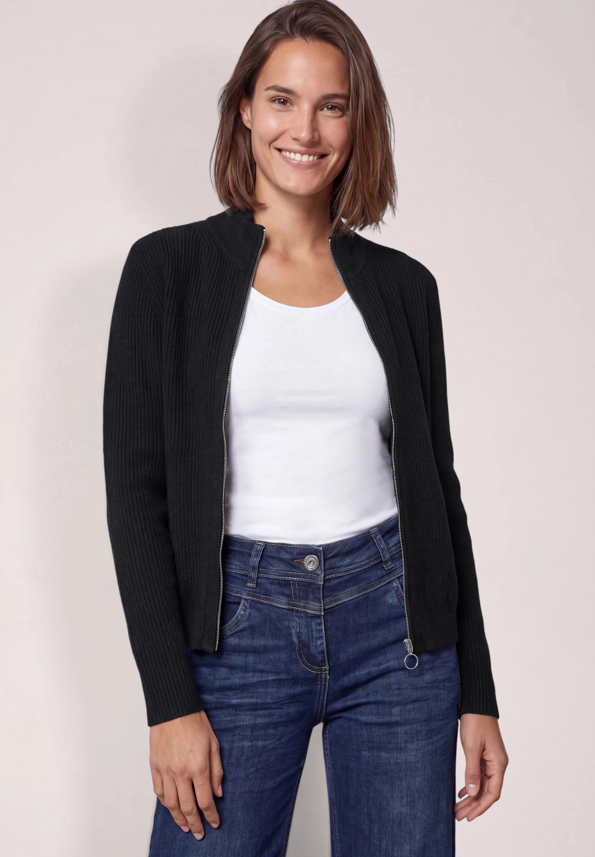 CECIL Cardigan aus Feinstrick