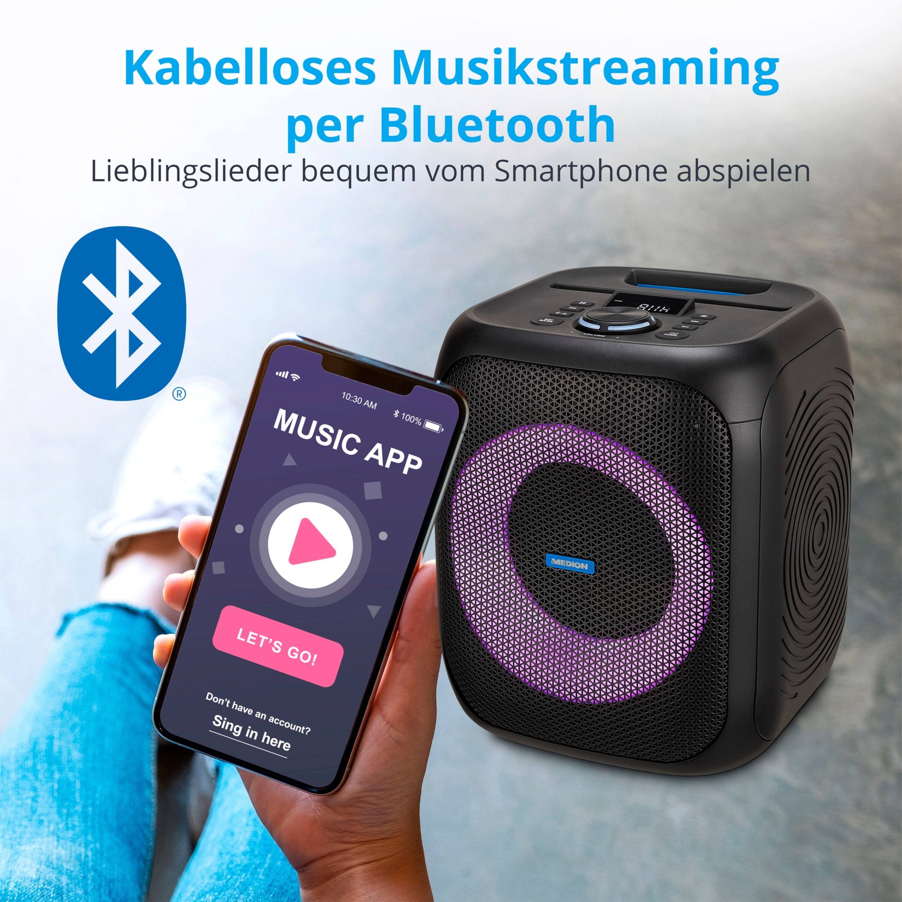 Medion® Bluetooth-Lautsprecher (50 MD43991) W