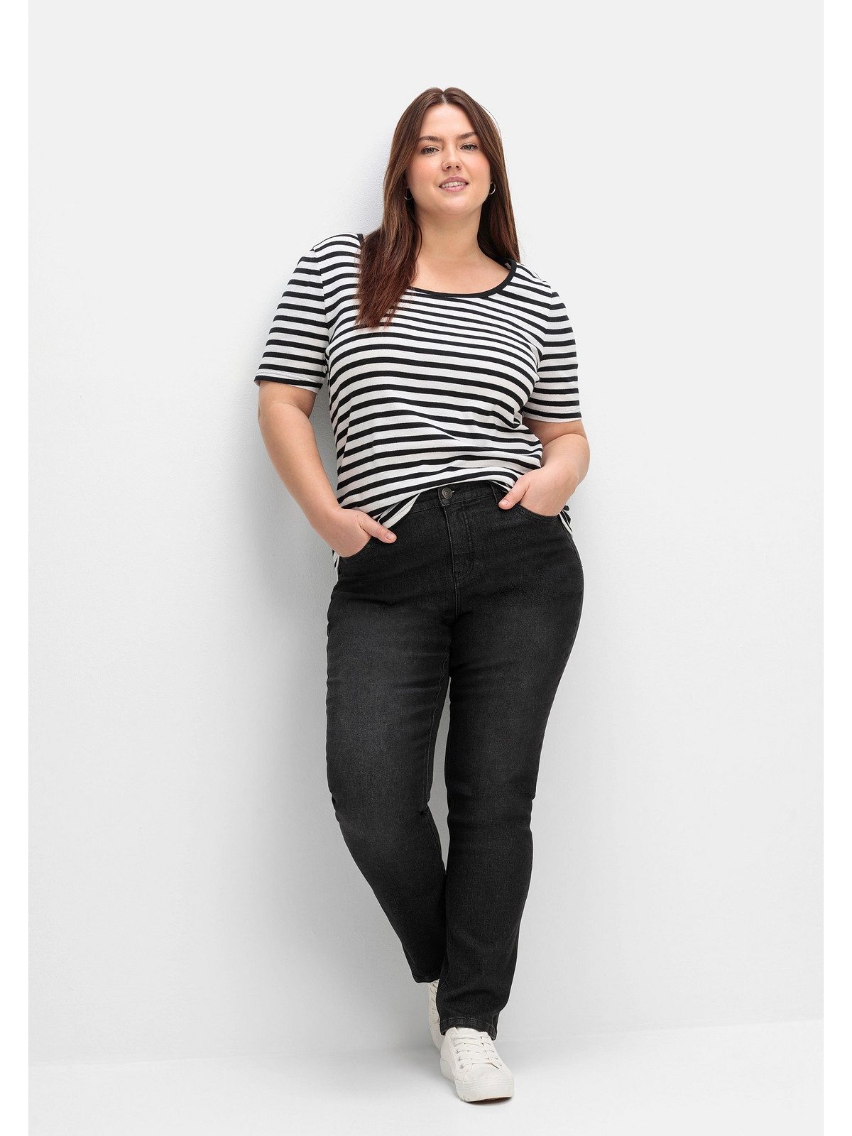 Sheego Stretch-Jeans Große Größen mit funktionellen TruTemp365® Fasern