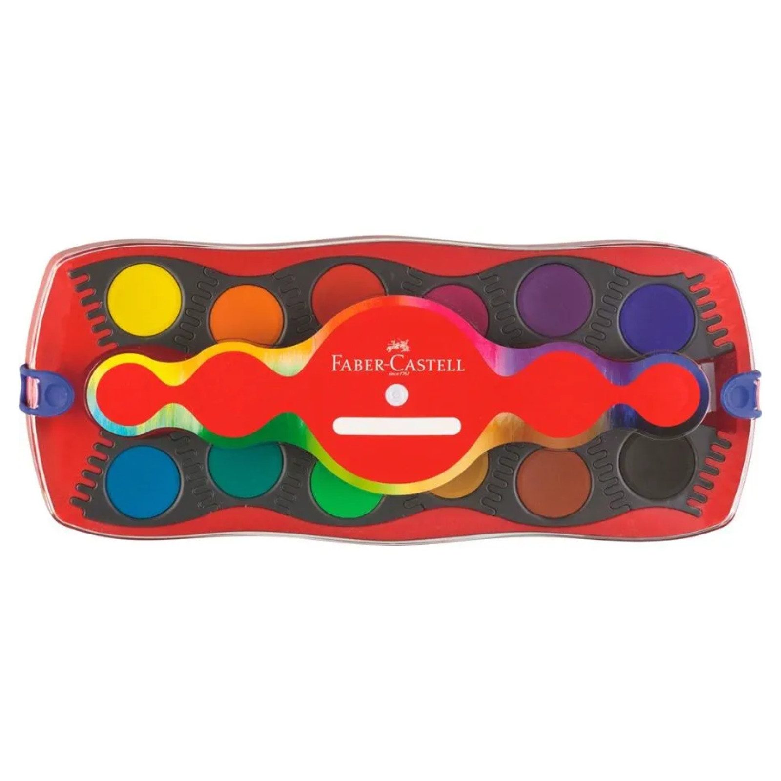 Faber-Castell Farbkasten Faber-Castell Connector Farbkasten - 12 Farben - rot