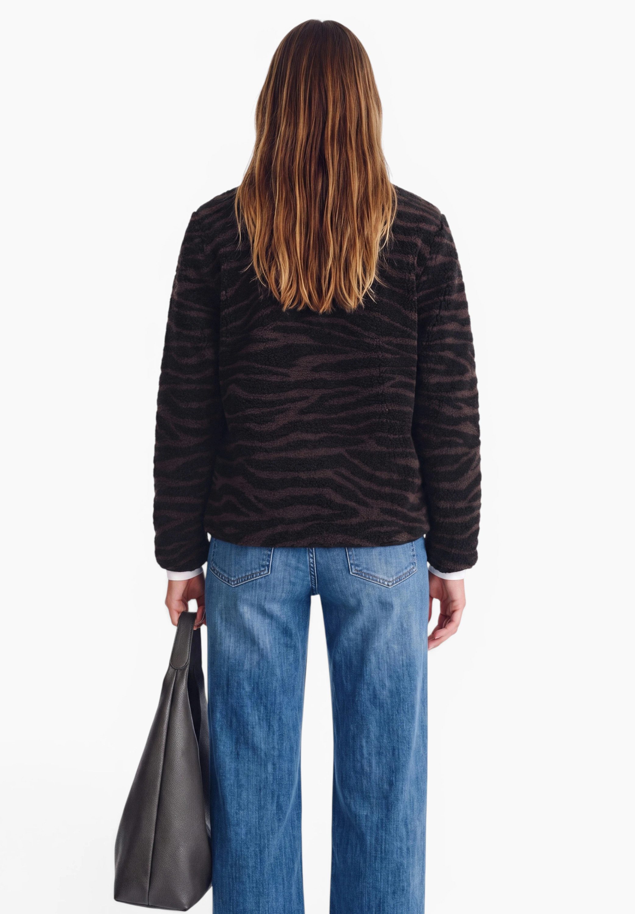 STREET ONE STUDIO Fellimitatjacke mit Stehkragen – Bild 2 von 5