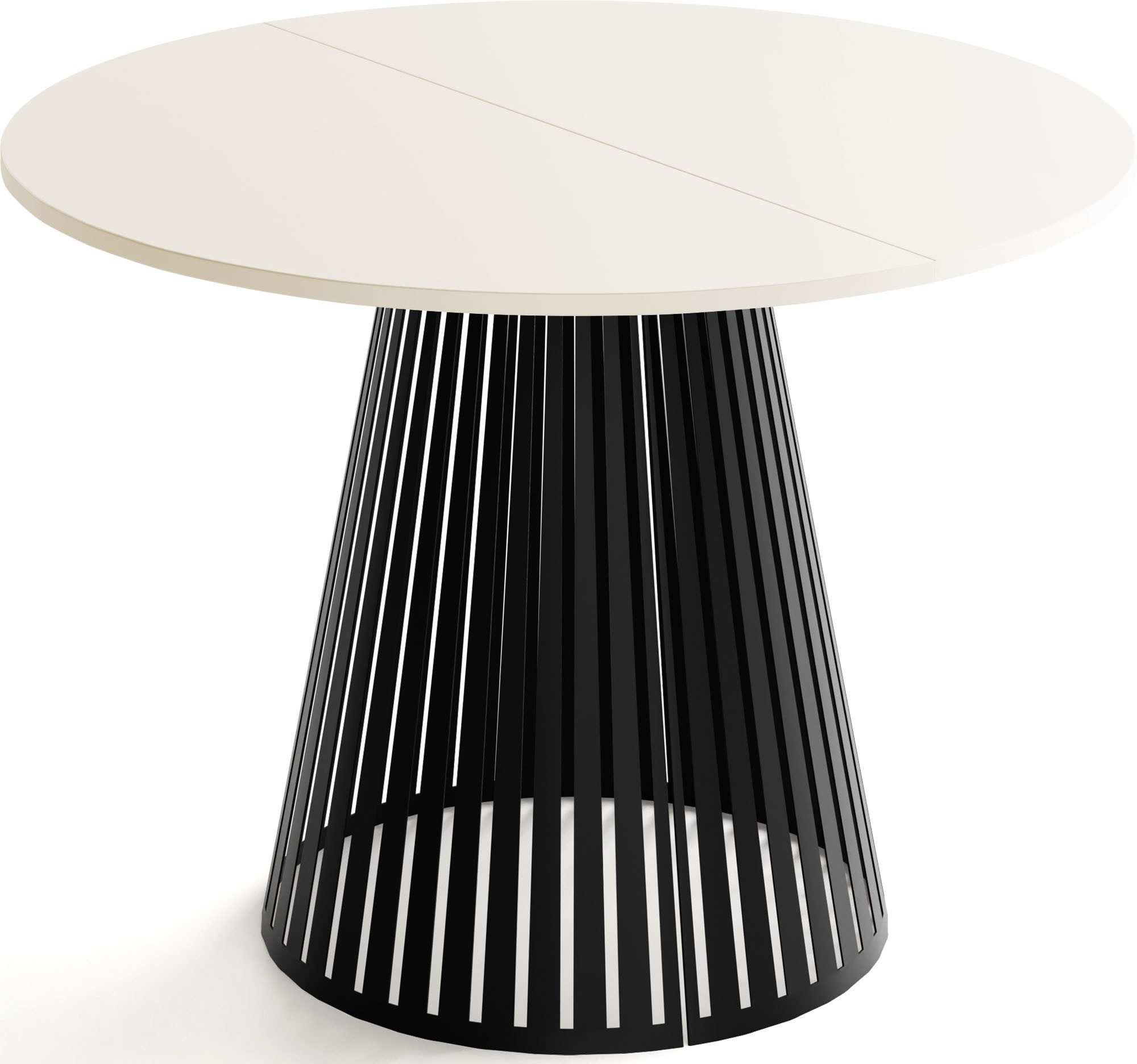 WFL GROUP Esstisch Naro Black (erhältlich in 2 Größen – 100/120 cm, auszieh günstig online kaufen