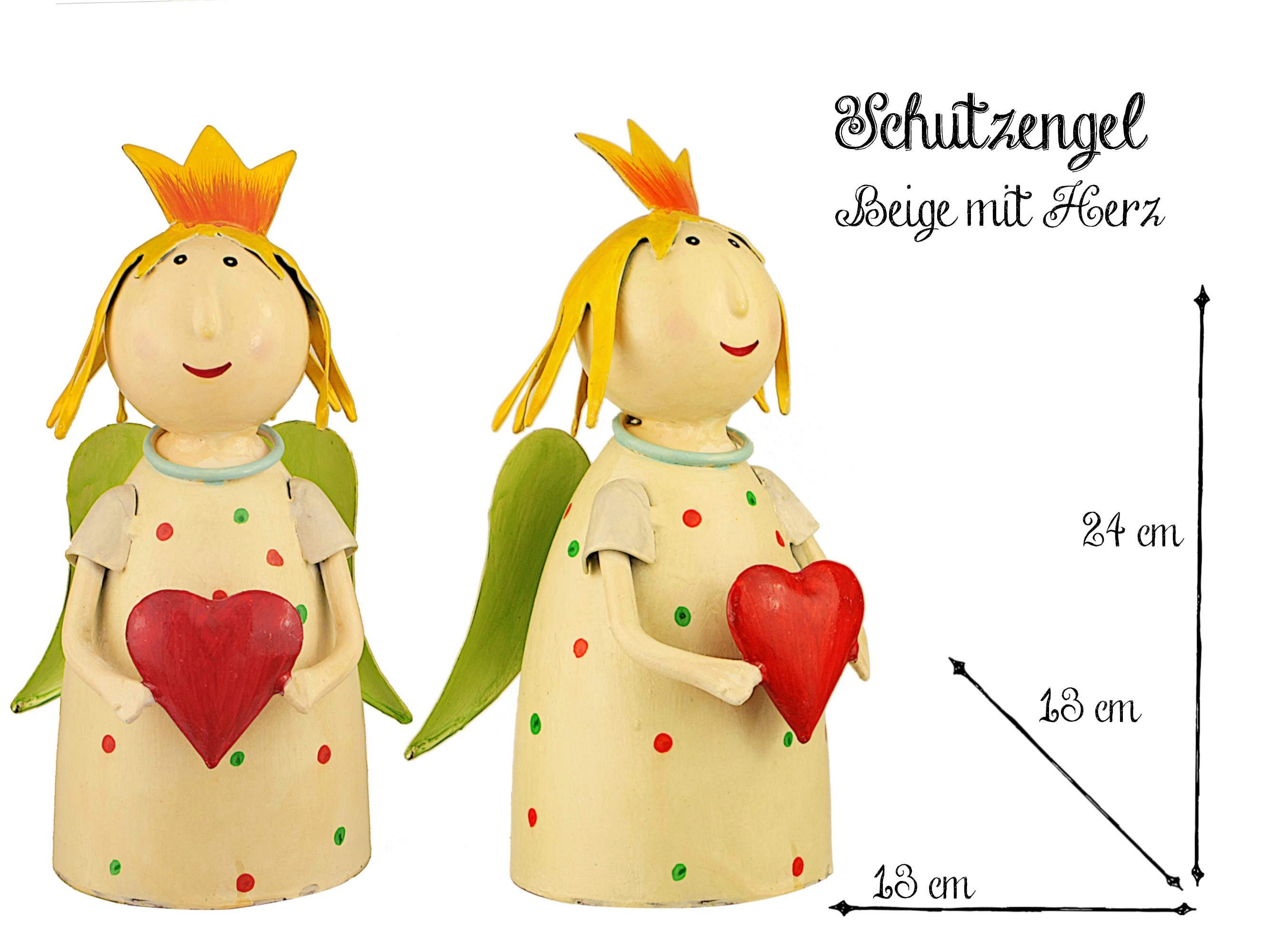 Paulslandhaus Gartenfigur ZAUNHOCKER SCHUTZENGEL ENGEL METALL günstig online kaufen