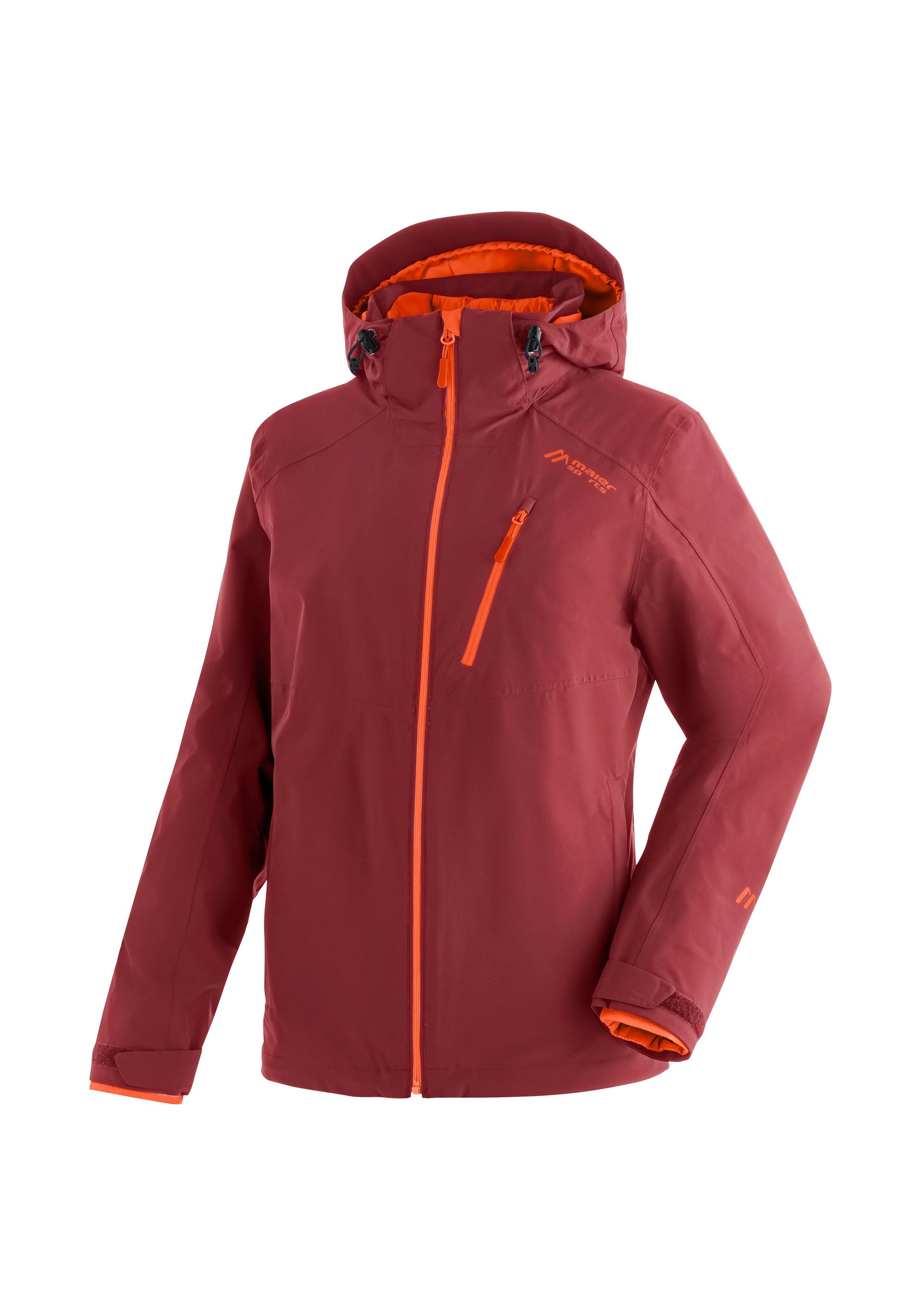 Maier Sports 3-in-1-Funktionsjacke Ribut W Wander-Jacke für Damen, wasserdicht und atmungsaktiv red