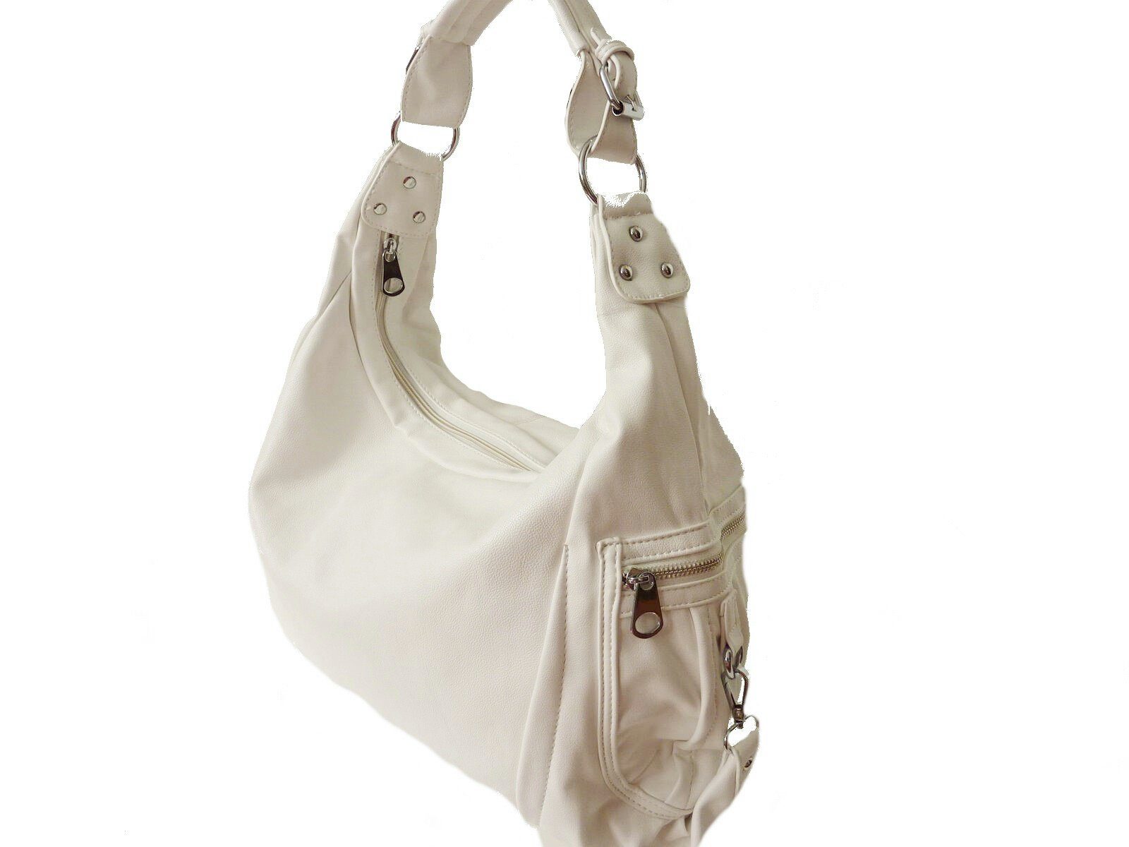 Taschen4life Umhängetasche Shopper Schultertasche 0259, Umhängetasche uni groß