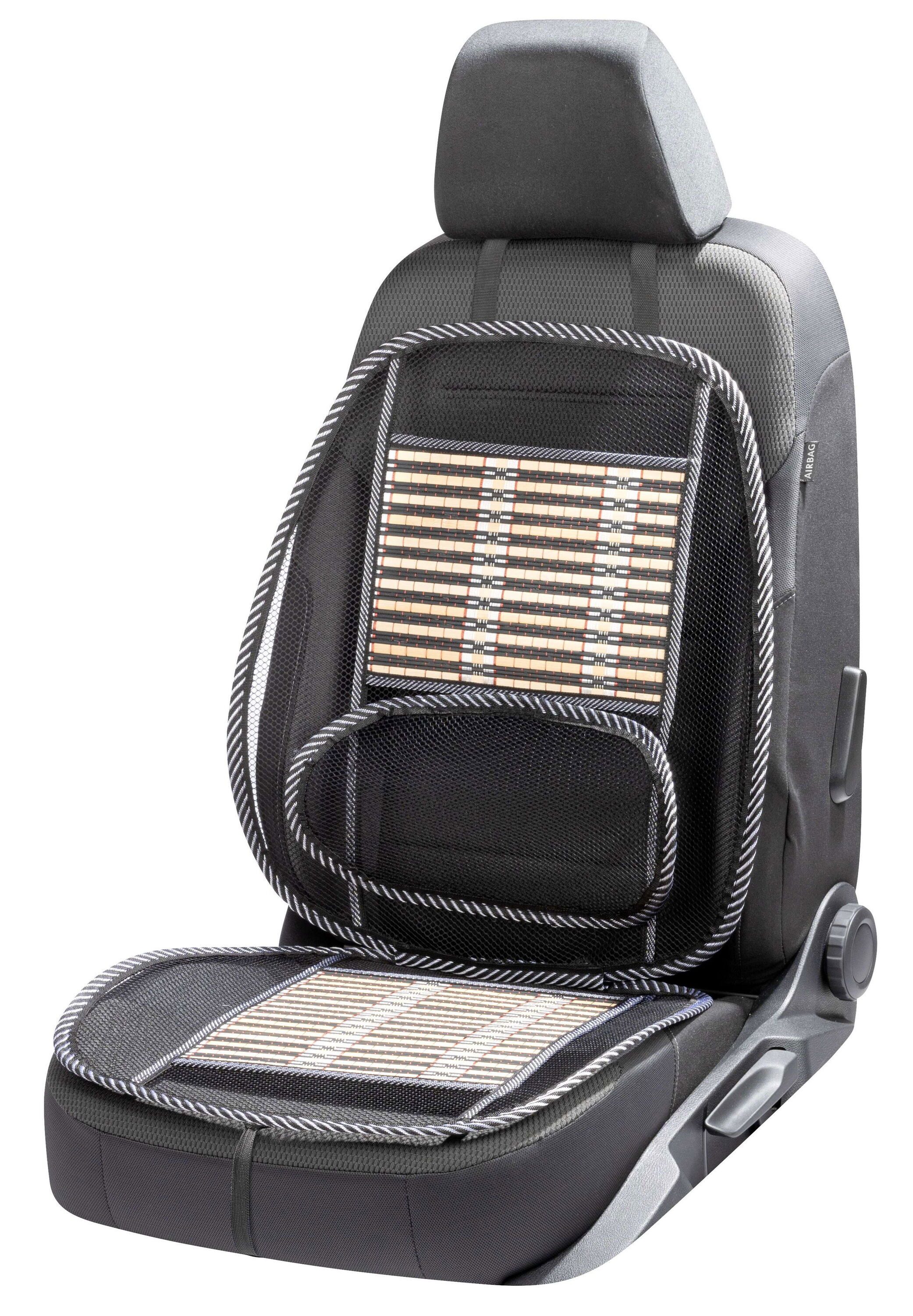 CarComfort Autositzauflage Sitzaufleger Bamboo Lumbar, 1 Stück, 1-tlg.