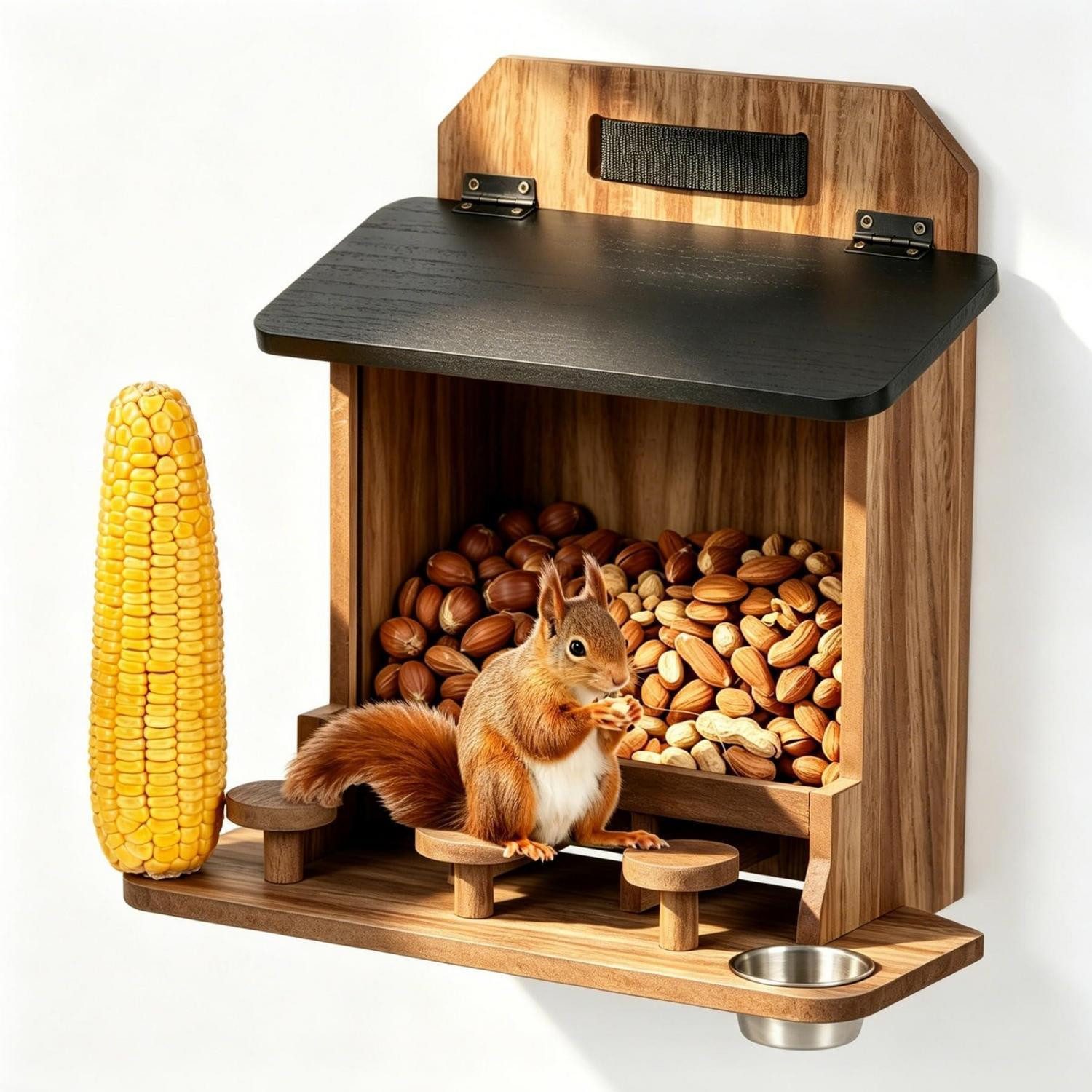 LuxusKollektion Eichhörnchenkobel Eichhörnchen Futterhaus Holz Wetterfest Garten