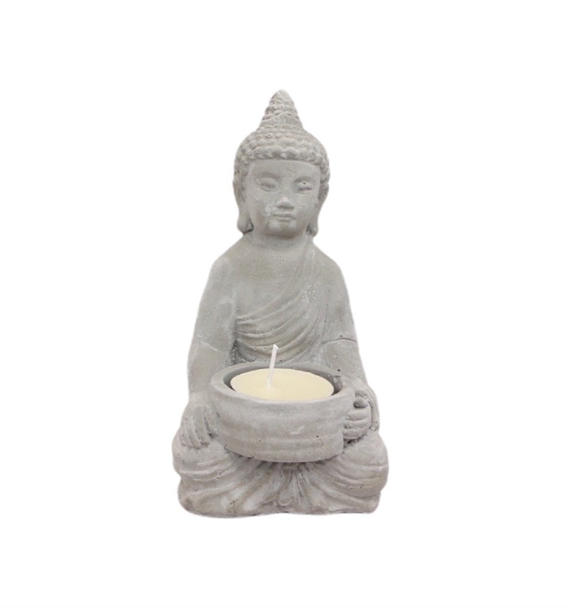 Linoows Windlicht Kerzenhalter, Teelichthalter Buddha, Gartenlicht günstig online kaufen