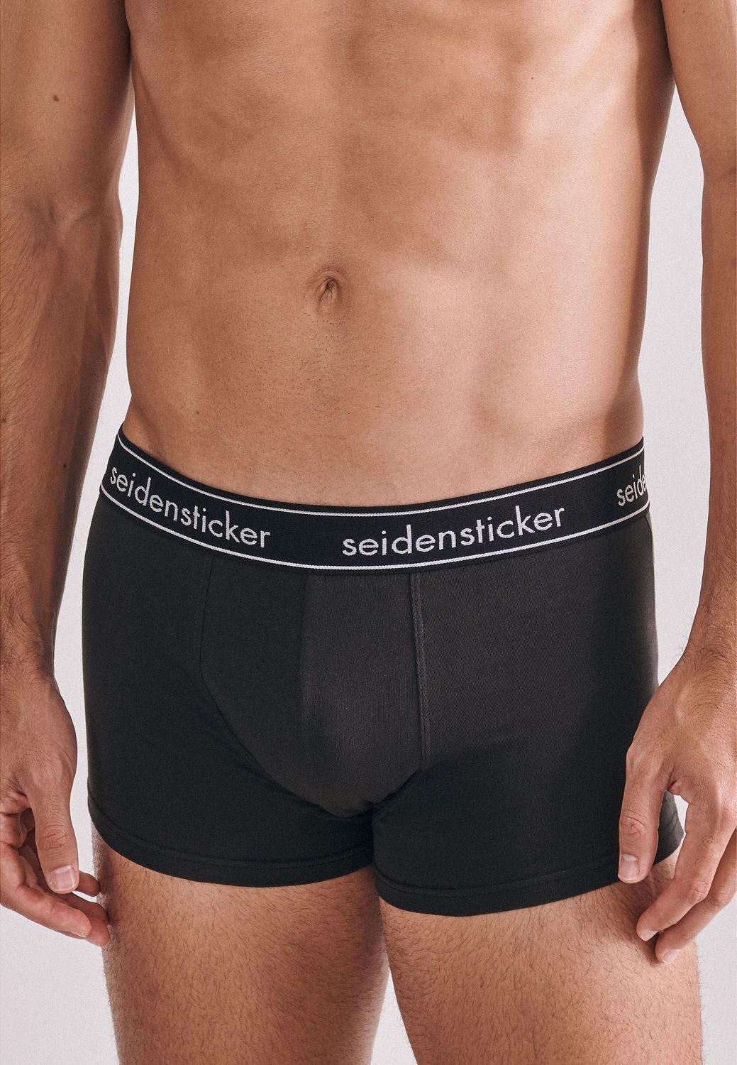 seidensticker Boxershorts Cotton Flex (3er Pack) mit normalem Bein und gestickter Rose im 3er Pack