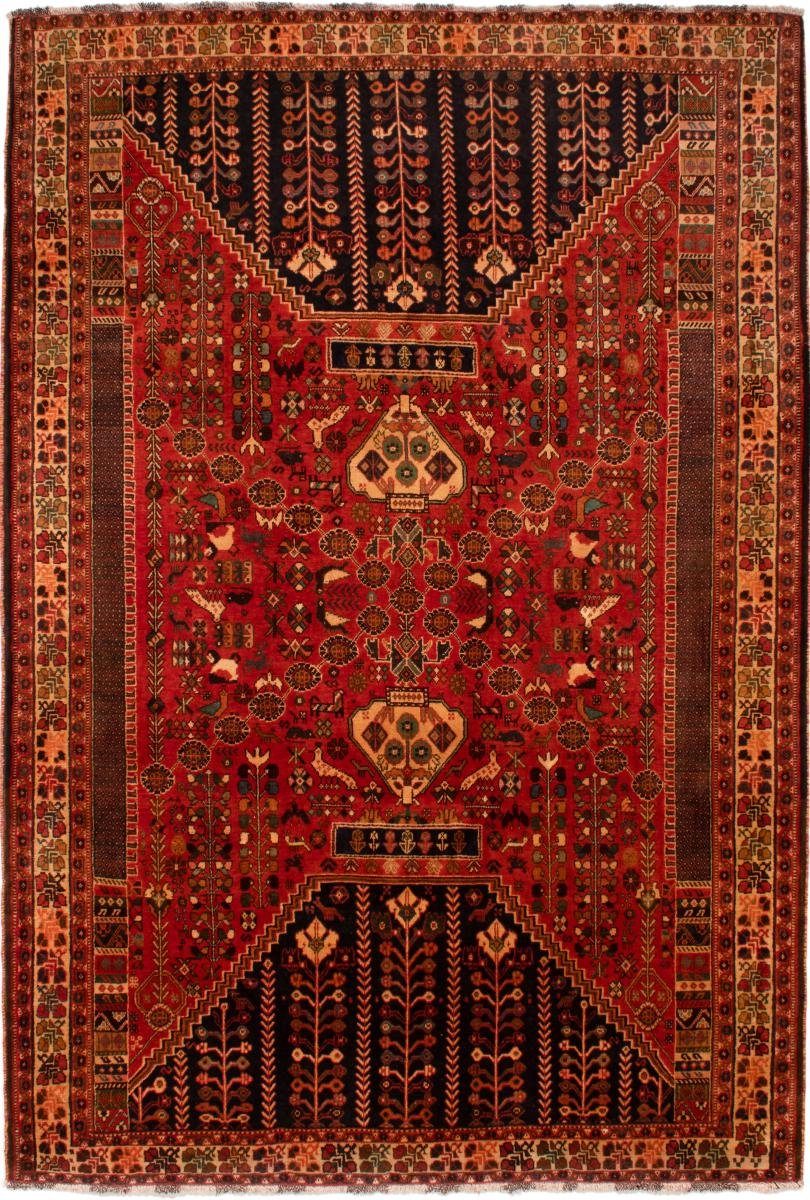 Orientteppich Shiraz 203x305 Handgeknüpfter Orientteppich / Perserteppich, Nain Trading, rechteckig, Höhe: 10 mm