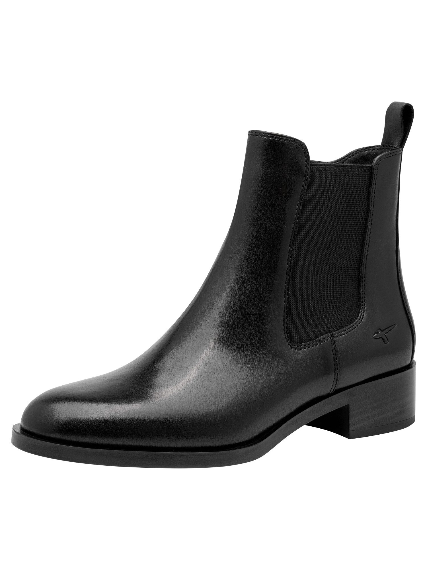 Tamaris ANTIslide, TOUCH-IT aus Leder kein Absatz Chelseaboots ANTIslide