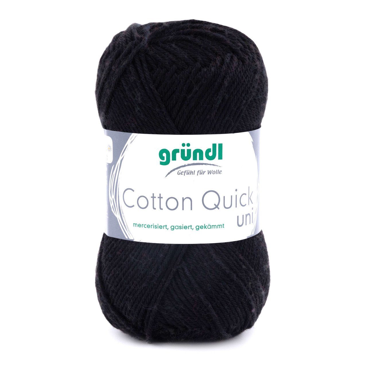 Gründl Gründl Wolle Cotton Quick 50 g uni schwarz Häkelwolle