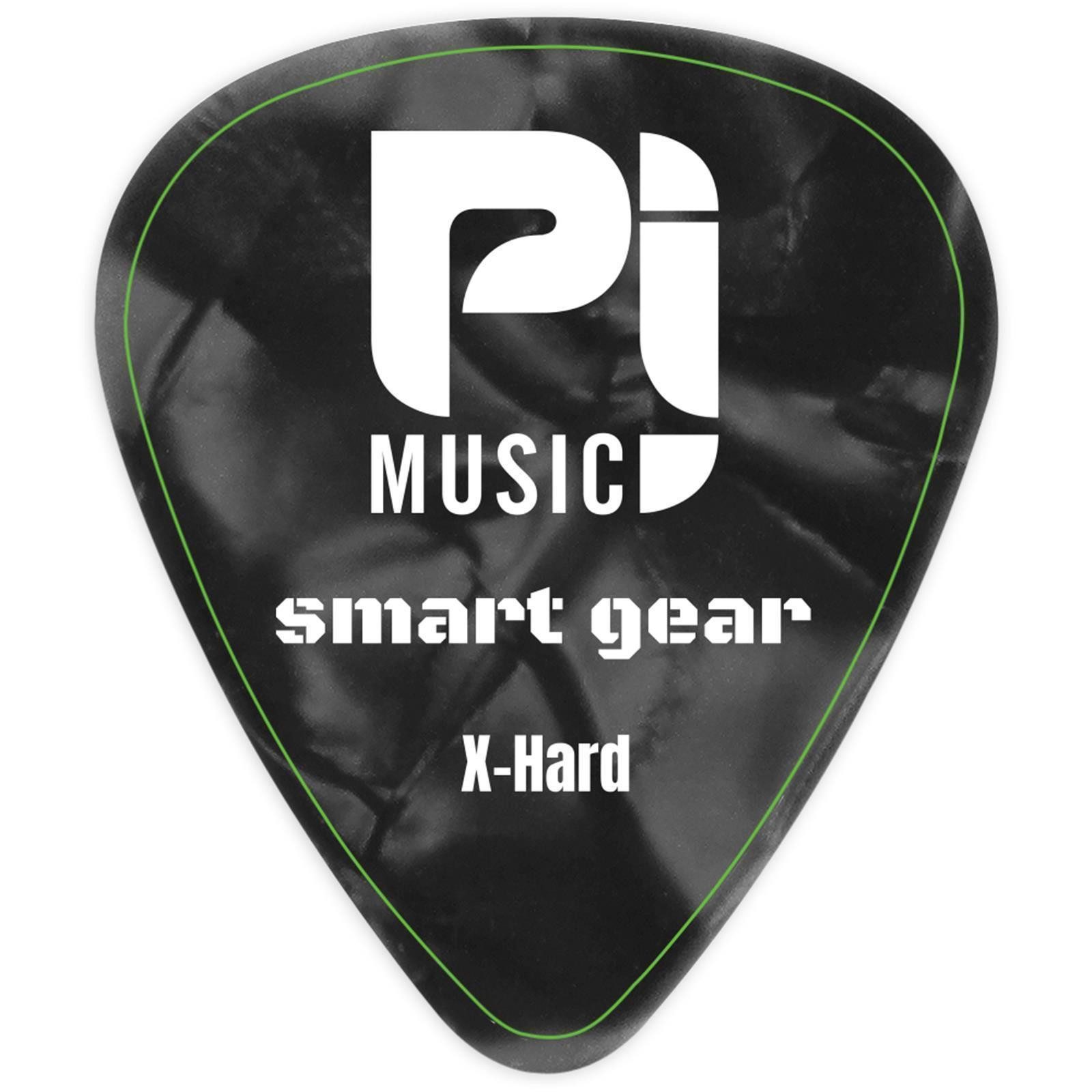 pi-music Plektrum Celluloid Guitar Pick Set - X-hard 12 Stück