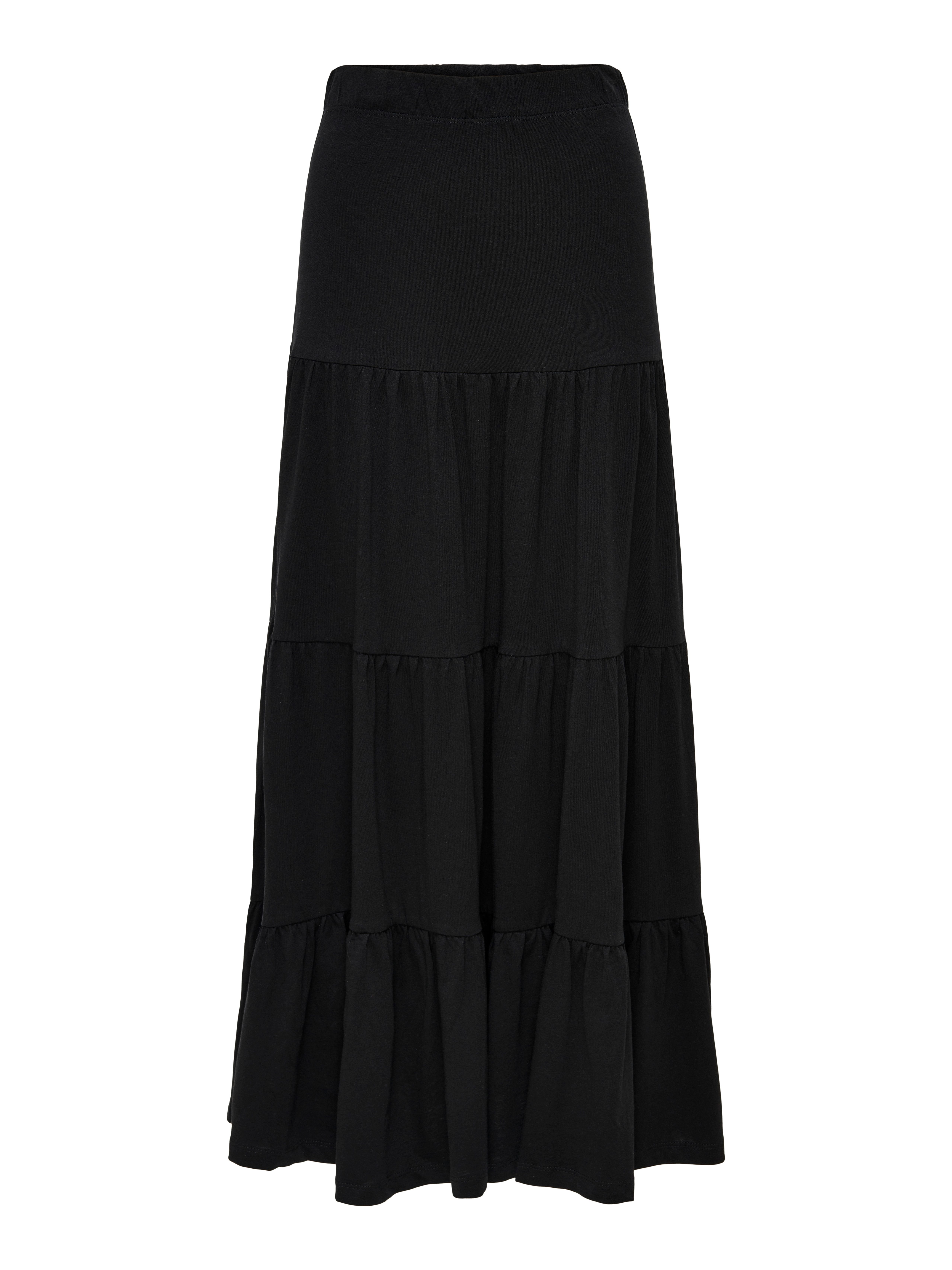 ONLY Maxirock ONLMAY MAXI SKIRT Baumwolle, mit Volant