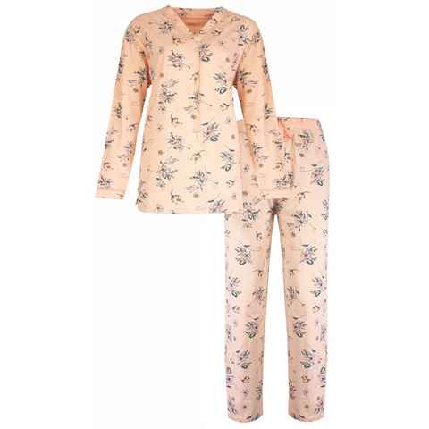 Tenderness Schlafanzug Damen Pyjama (2 tlg) Baumwolle