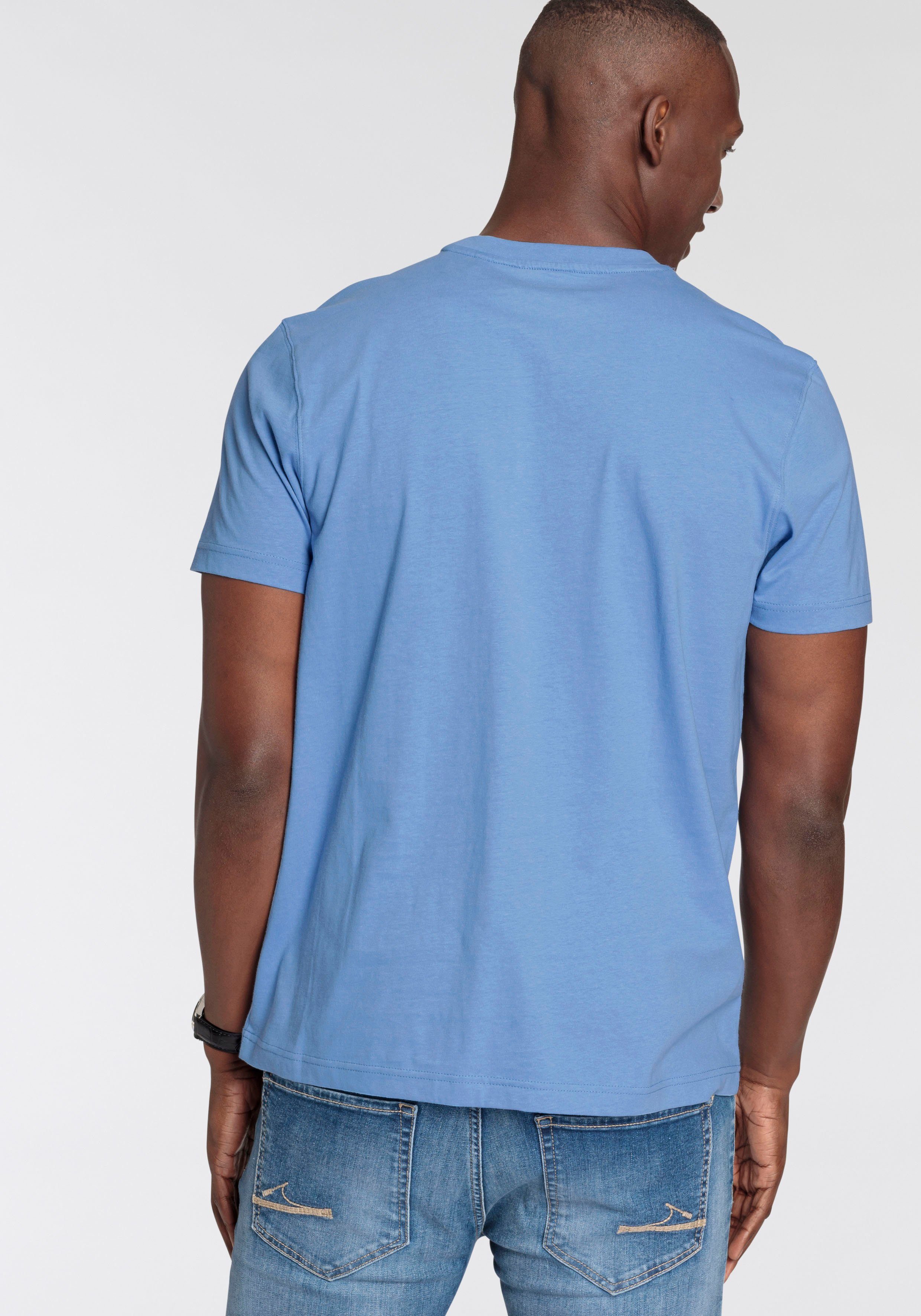 DELMAO Rundhalsshirt Kurzarm, Regular Fit, basic, günstig online kaufen