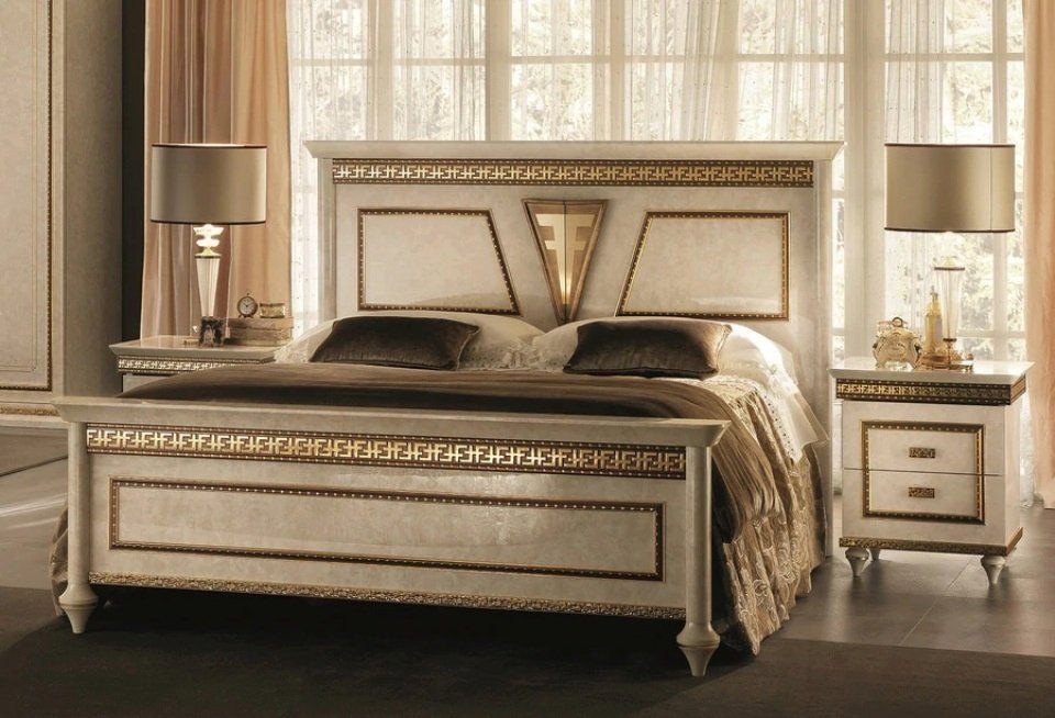 JVmoebel Bett Bett Polster Design Betten Luxus Luxus Zimmer Hotel Schlaf Doppel