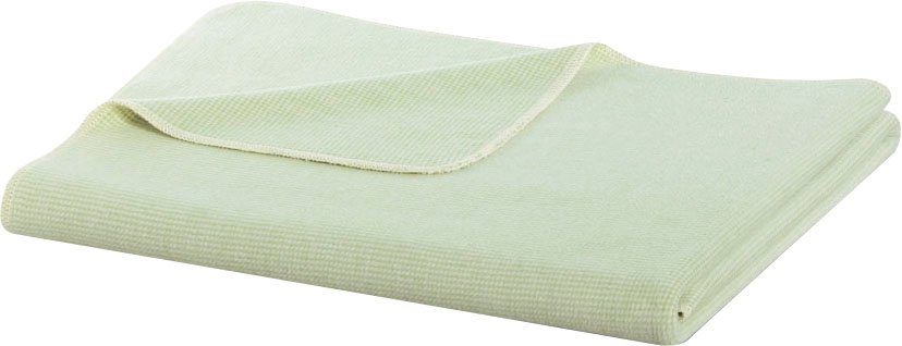 Wohndecke Baumwolle, IN GREEN Pearl, Biederlack, reiner aus OEKO-TEX® MADE by